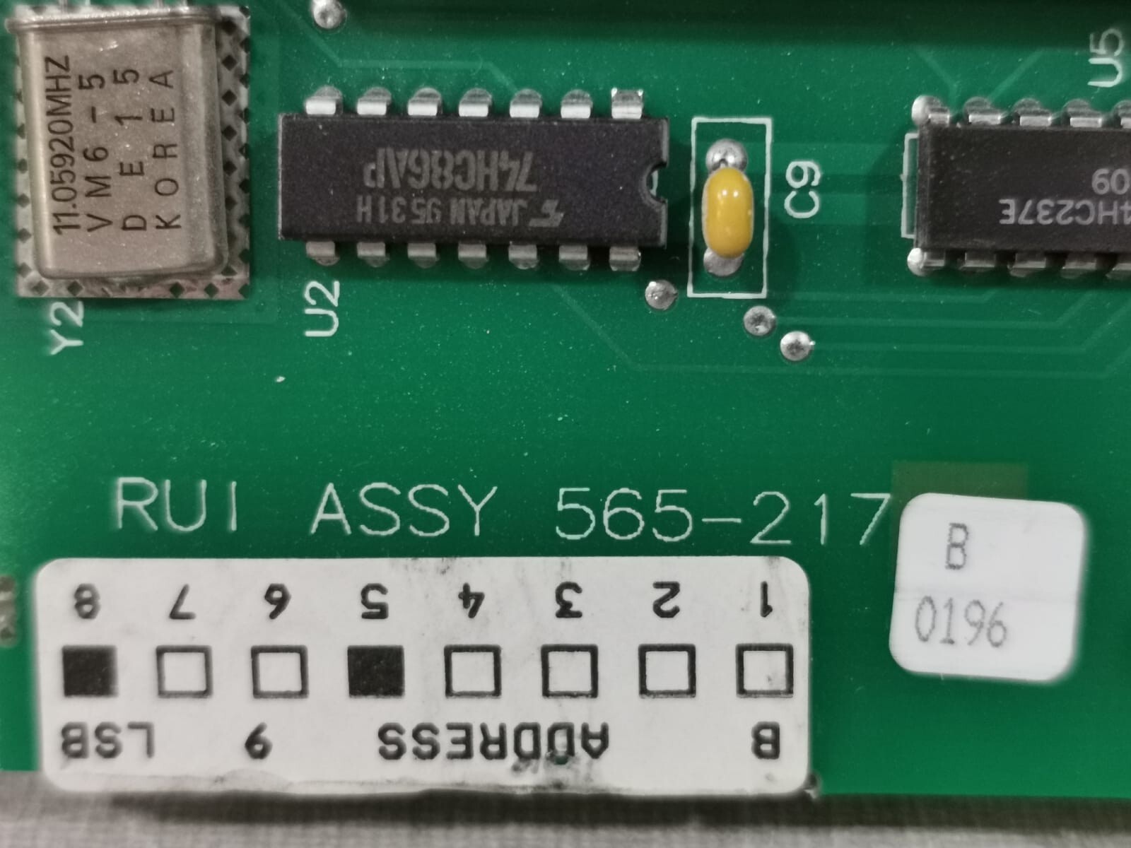 Simplex 565-217 SIMPLEX 565-217 B /565-216 B FIRE ALARM RUI ASSY PCB CIRCUIT BOARD 2