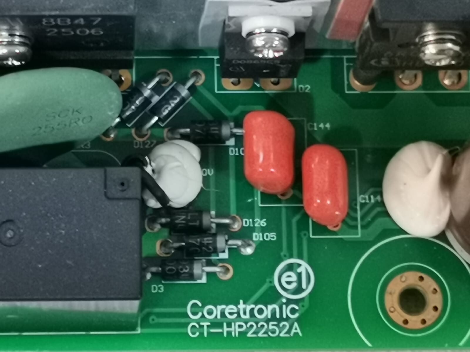 Coretronic 75.7BPP1G001 Coretronic CT-HP2252A Part No. 75.7BPP1G001 Power Supply Mother Board 2