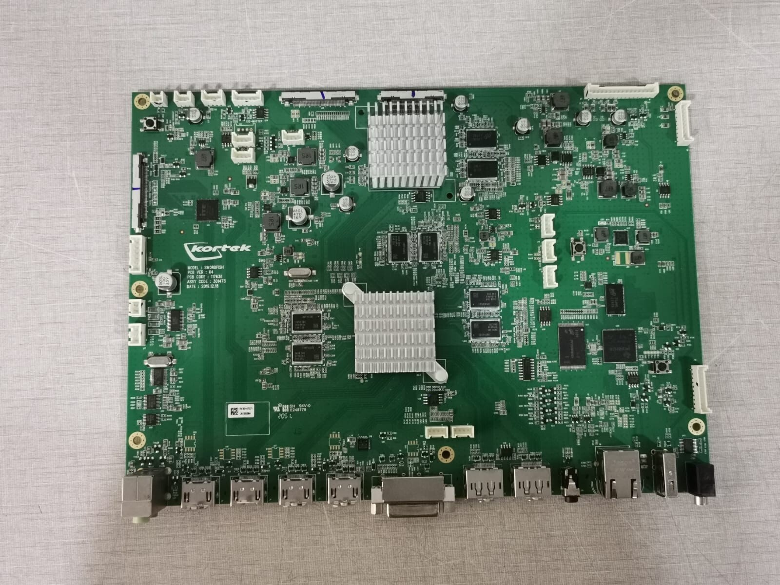 KORTEC PCB Code: 117638 Assy 301473 KORTEC Model: SWORDFISH PCB Code: 117638 Assy 301473 PCB Mother Board 3