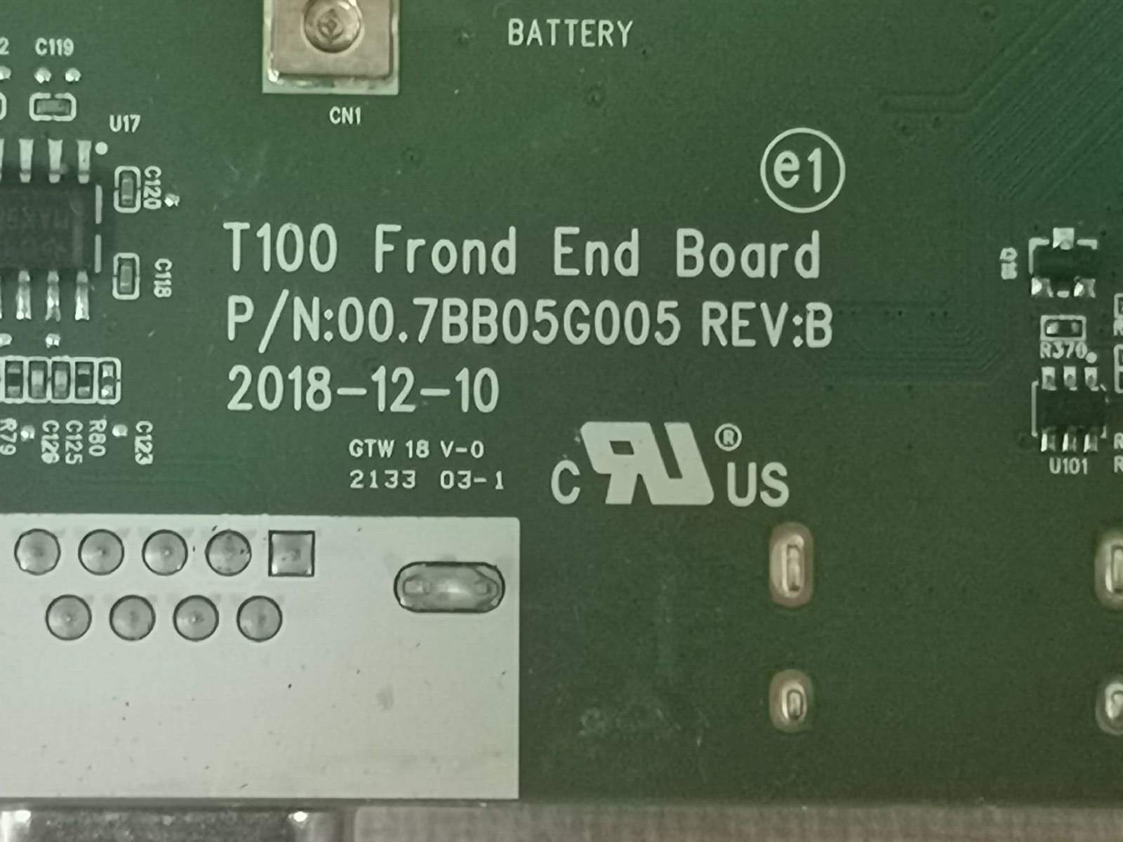 Unbranded DK80 7BB05G005 GL48001 T100 Frond End Board P/N: 00.7BB05G005 Rev. B PCB Board DK80 7BB05G005 GL48001 2