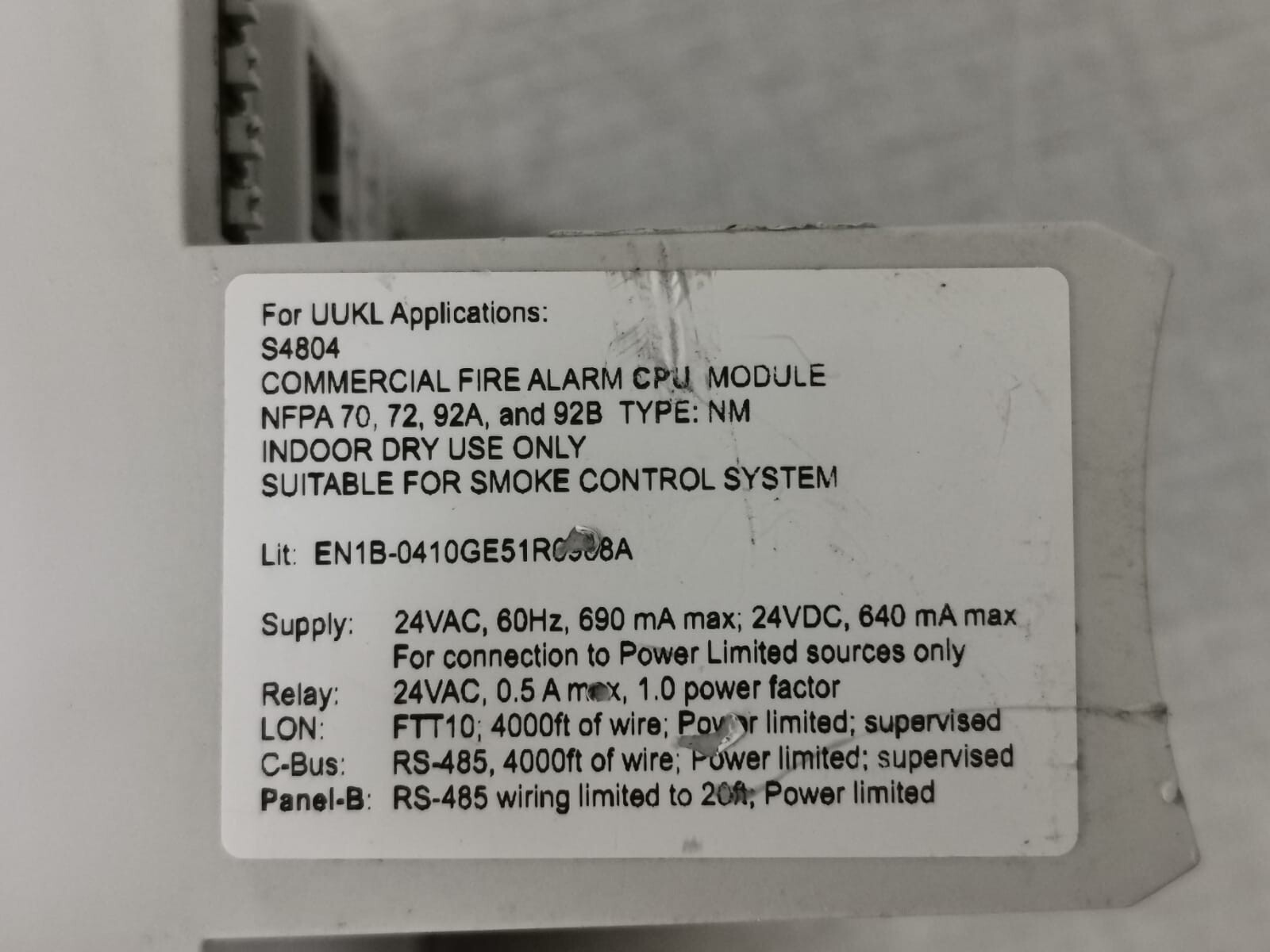 Honeywell XCL8010AU HONEYWELL XCL8010AU V3.01.07 CPU CONTROLLER 6