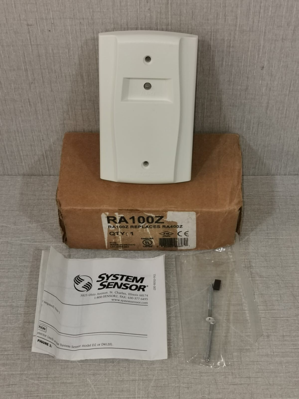 SYSTEM SENSOR RA100Z REPLACES RA400Z REMOTE ANNUNCIATOR