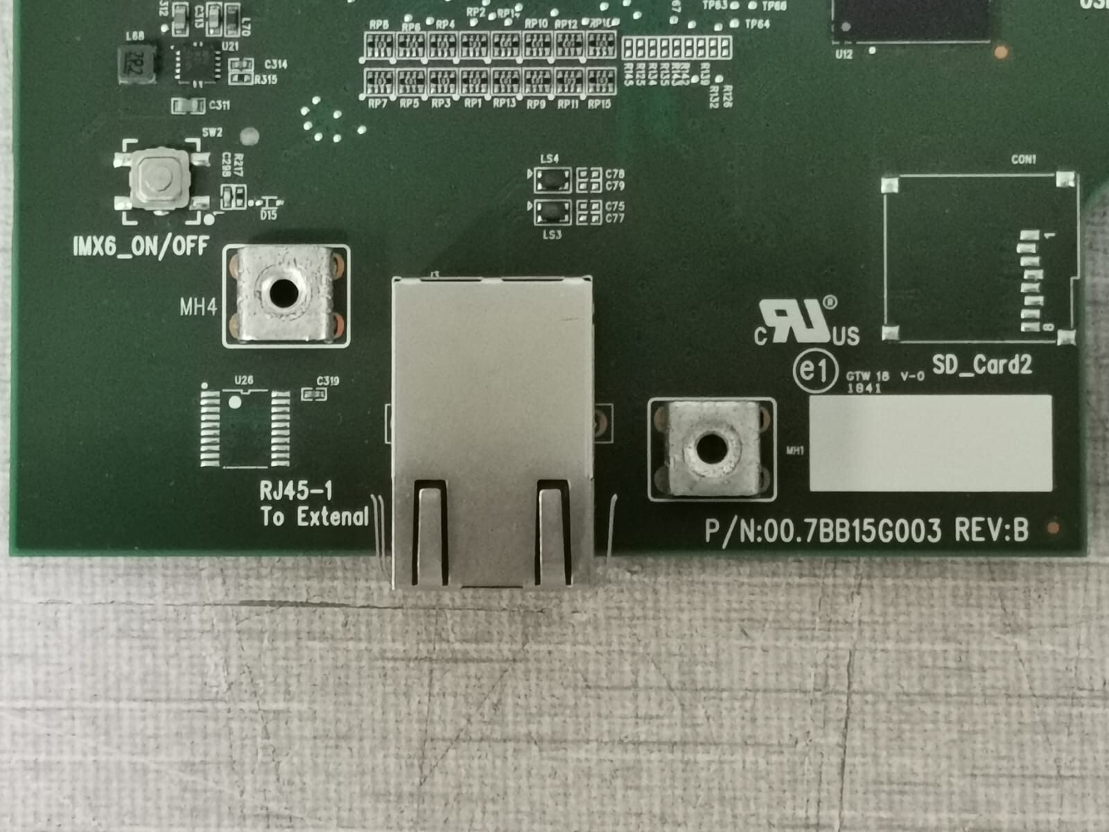 Christie Digital Systems Inc. 0050418B788A CHRISTIE PCBA LAN Control Board Part. No. 00.7BB15G003 Rev.B / MAC.0050418B788A 2