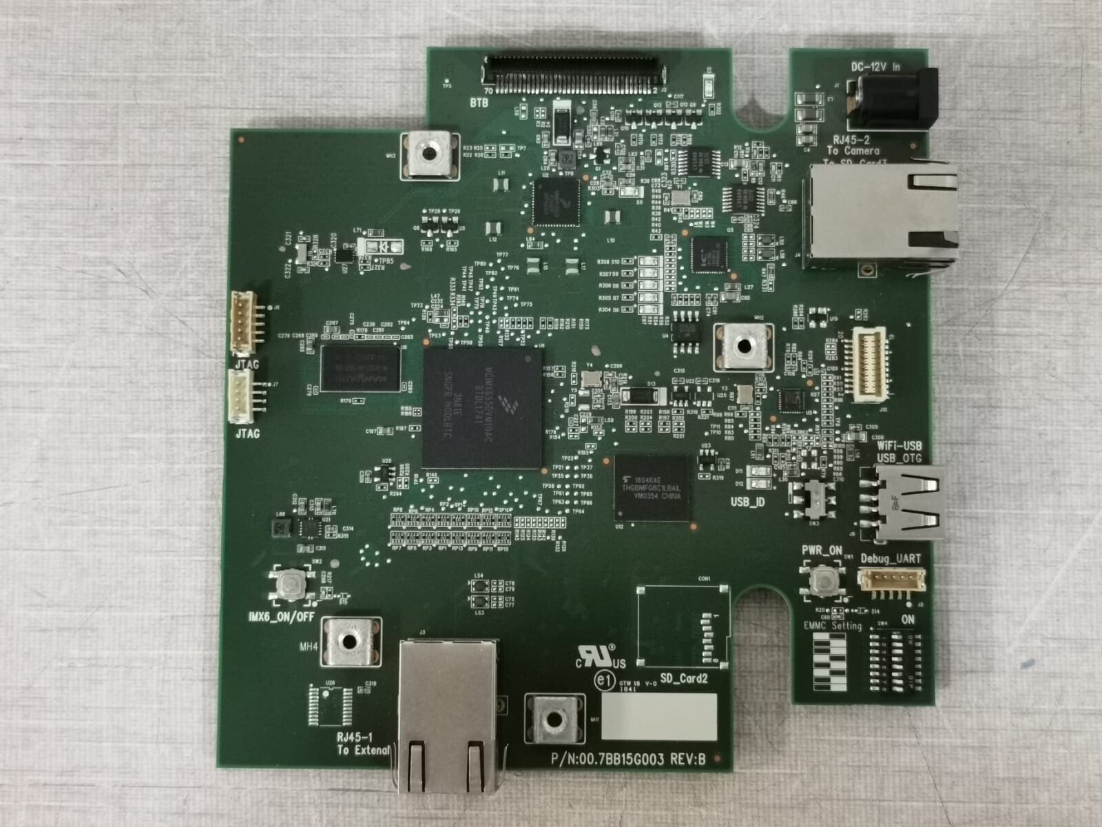CHRISTIE PCBA LAN Control Board Part. No. 00.7BB15G003 Rev.B / MAC.0050418B788A
