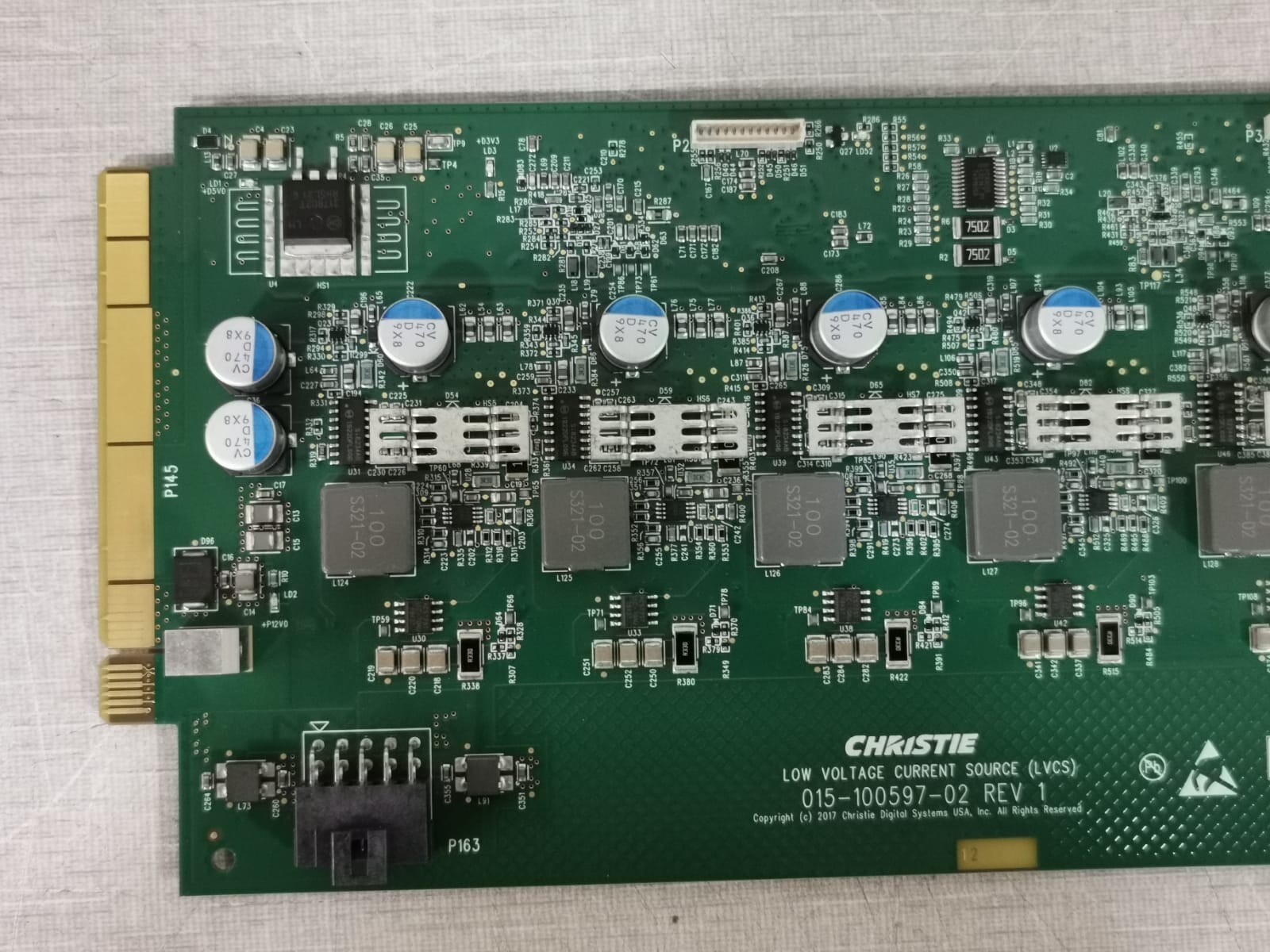 Christie Digital Systems 015-100597-02 CHRISTIE 015-100597-02 Rev. 1 Low Voltage Current Source PCB Board 4