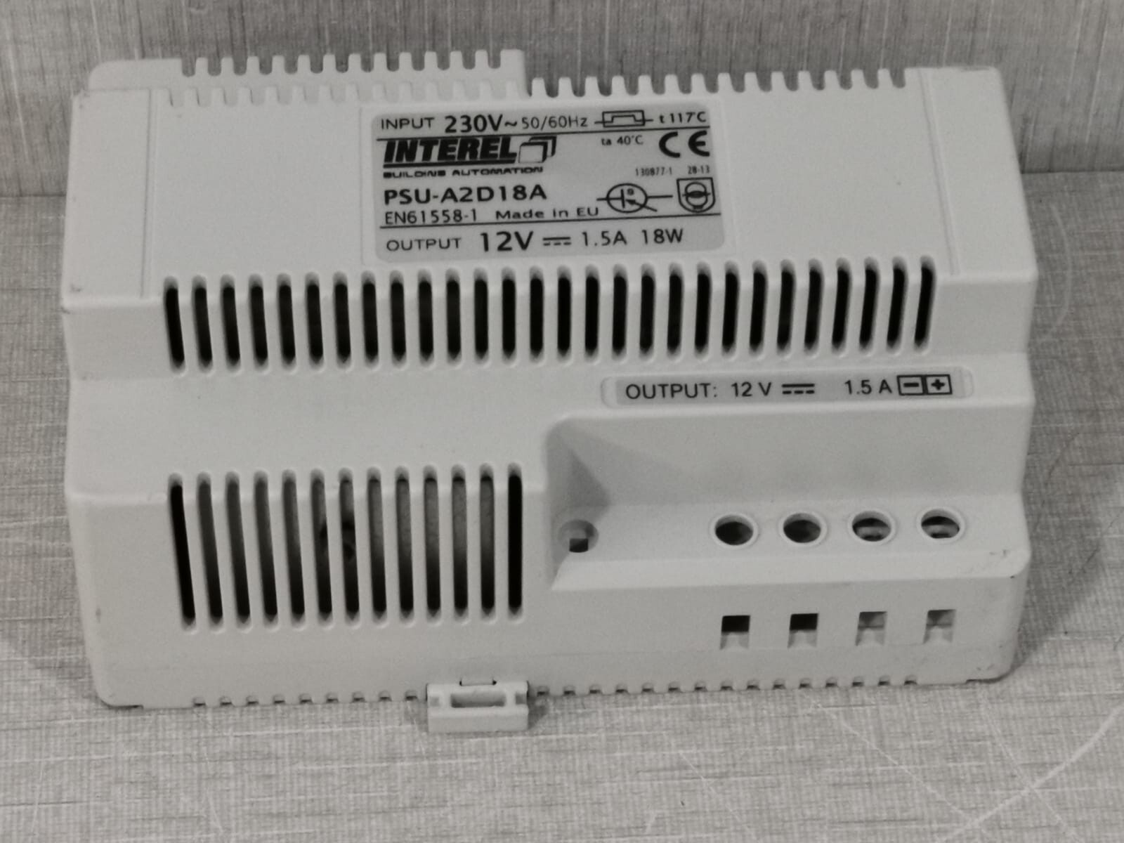 INTEREL PSU-A2D18A EN61558-1 / 230V~50/60hZ 4