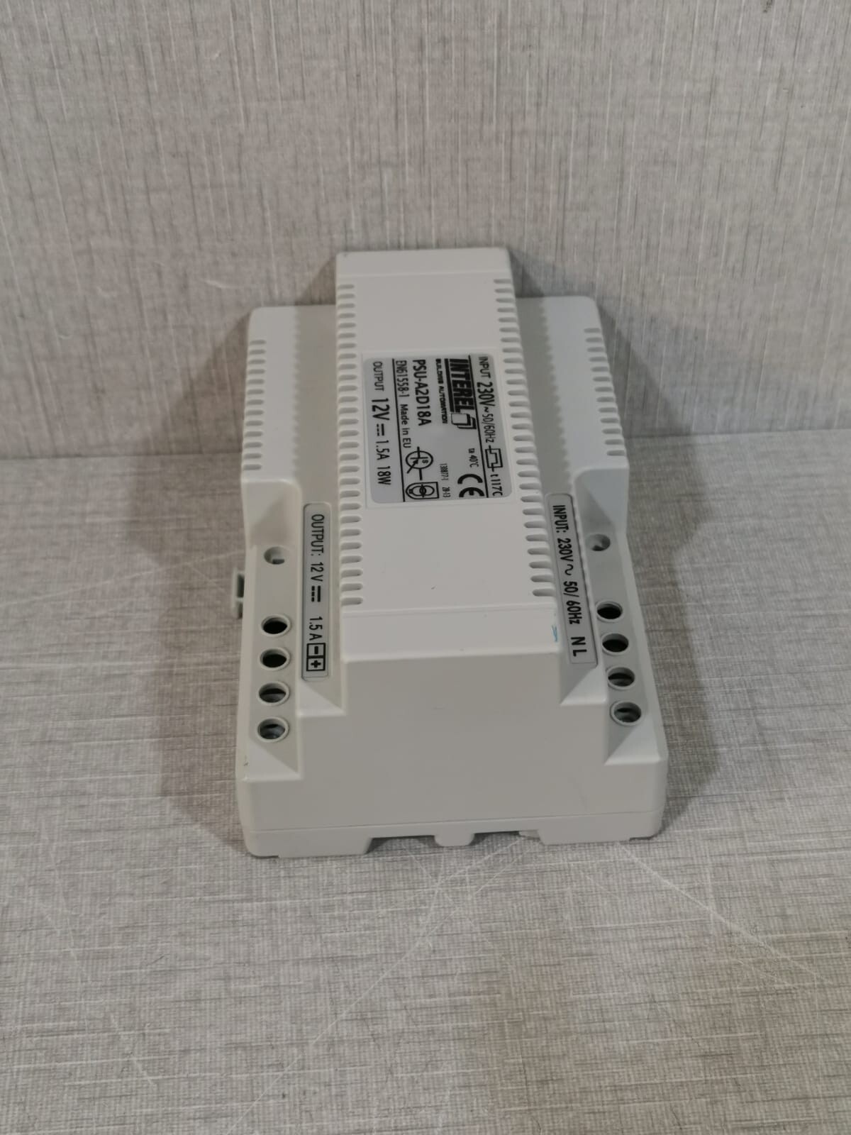 INTEREL PSU-A2D18A EN61558-1 / 230V~50/60hZ 7