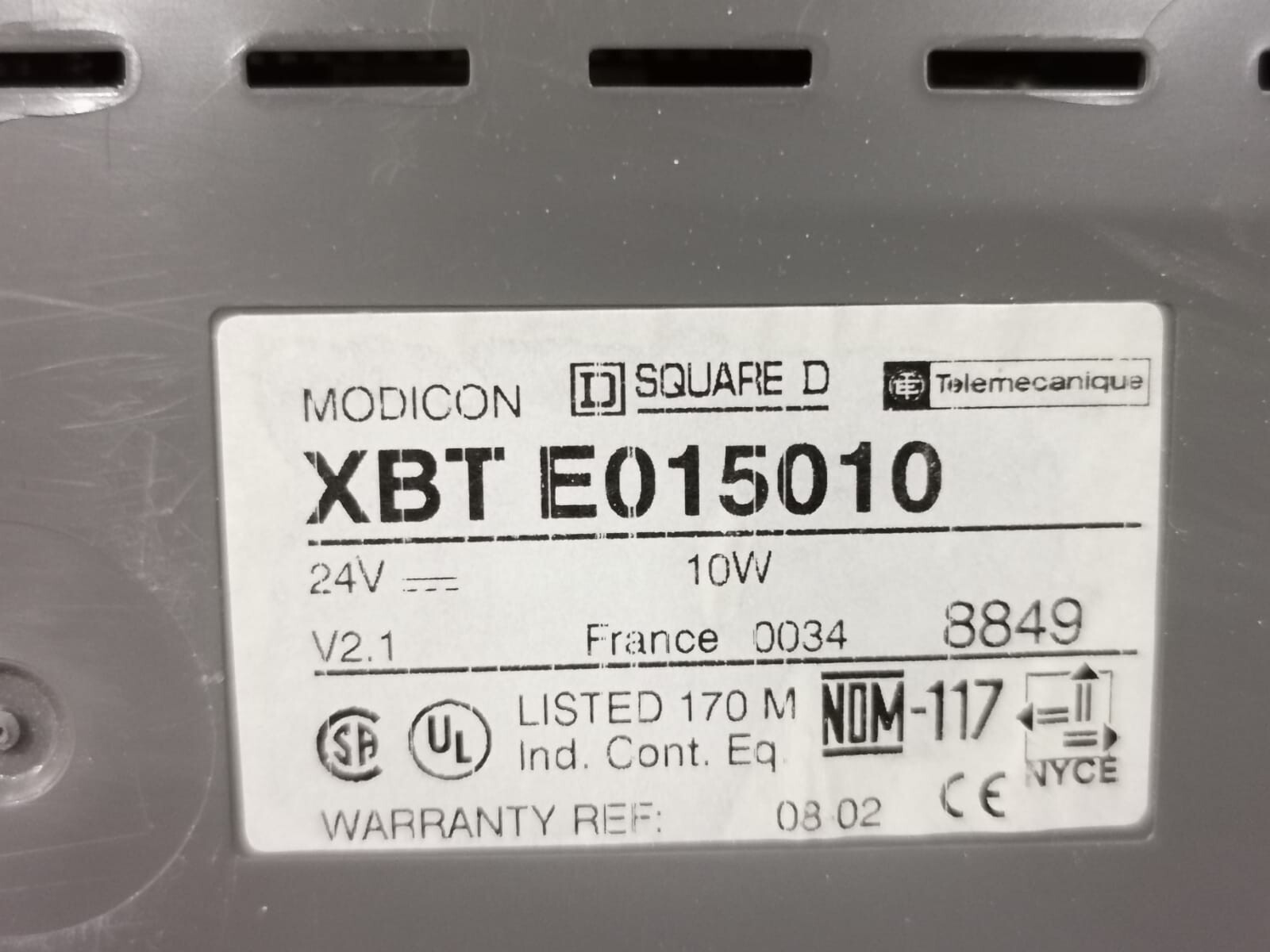 Telemecanique XBT E015010 TELEMECANIQUE MAGELIS MODICON XBT E015010 V2.1 2