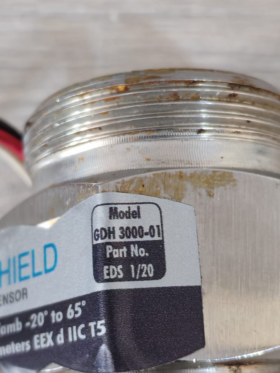 EDS SHIELD EDS 1/20 EDS SHIELD GDH 3000-01 P/n: EDS 1/20 GAS SENSOR HEAD 3