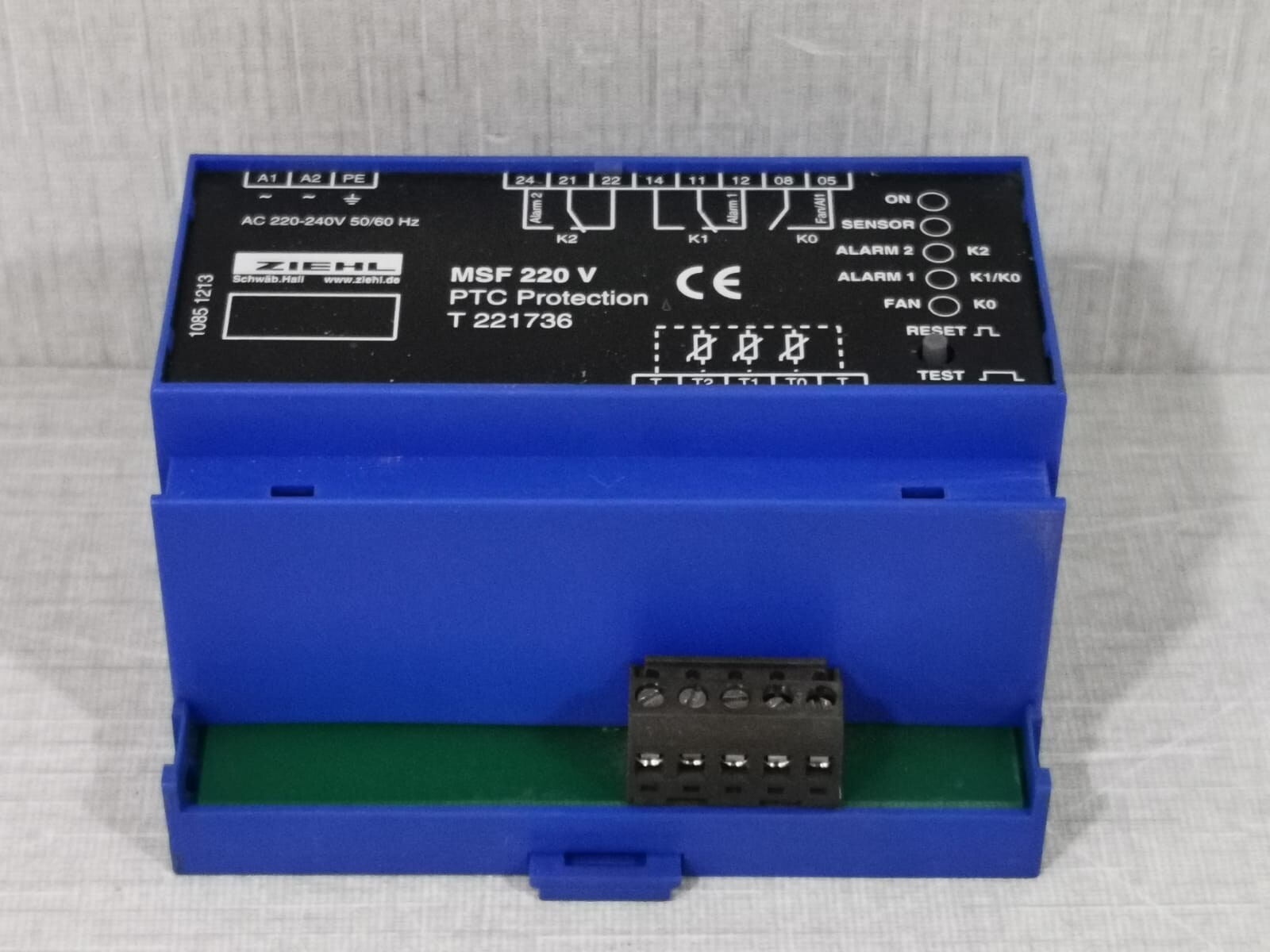 ZIEHL T 221736 ZIEHL MSF 220 V PTC PROTECTION T 221736 4