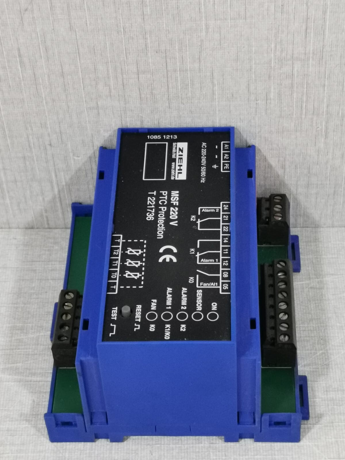 ZIEHL T 221736 ZIEHL MSF 220 V PTC PROTECTION T 221736 5