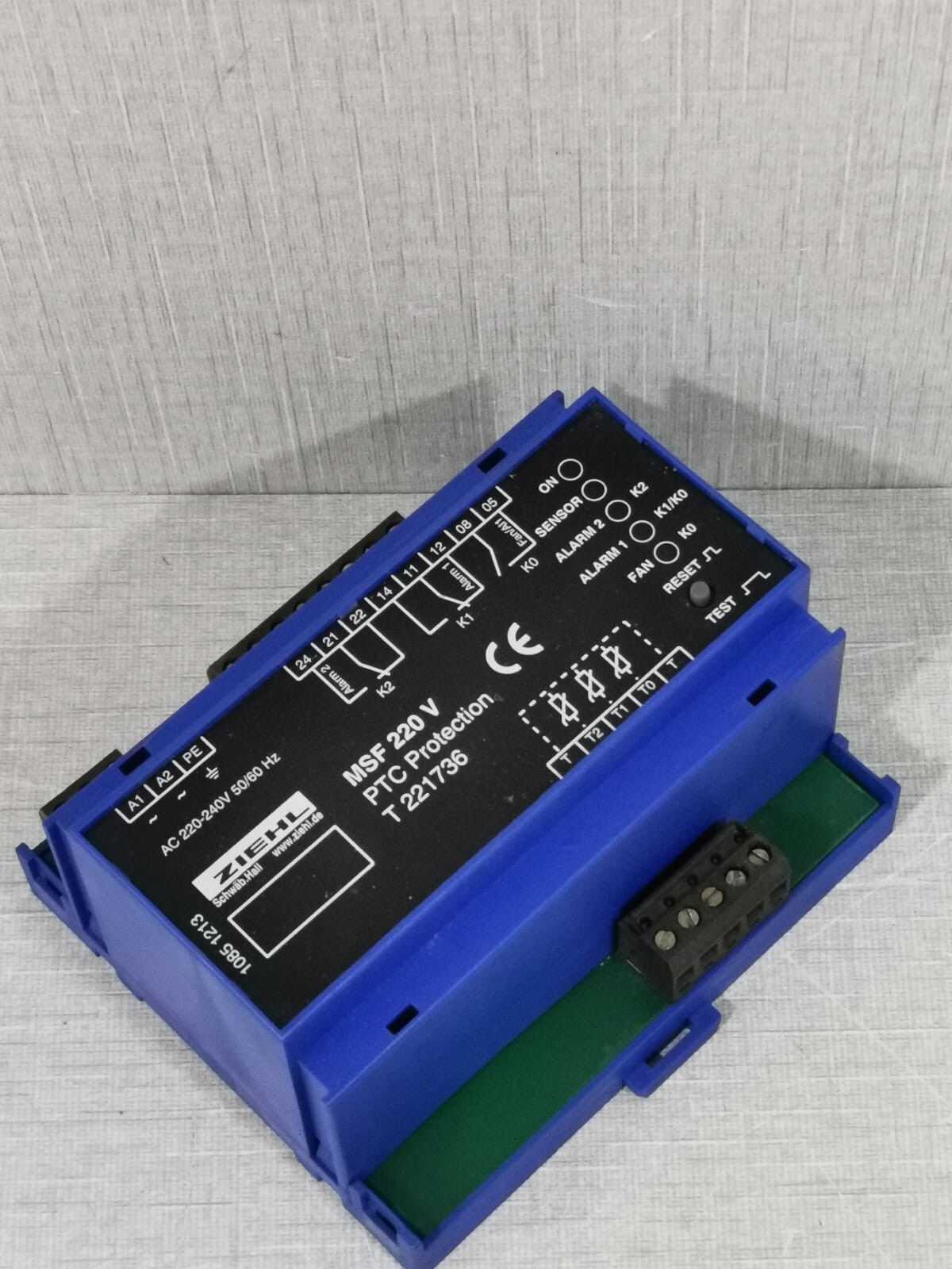 ZIEHL T 221736 ZIEHL MSF 220 V PTC PROTECTION T 221736 8