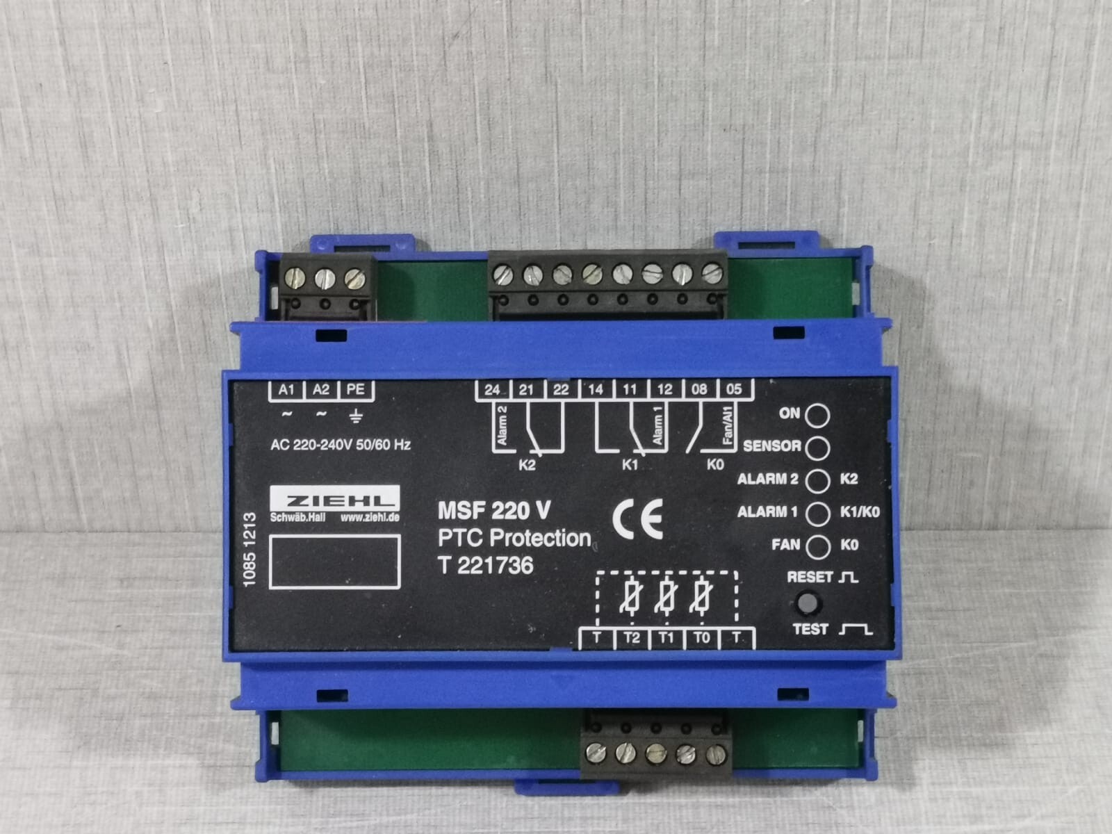 ZIEHL MSF 220 V PTC PROTECTION T 221736