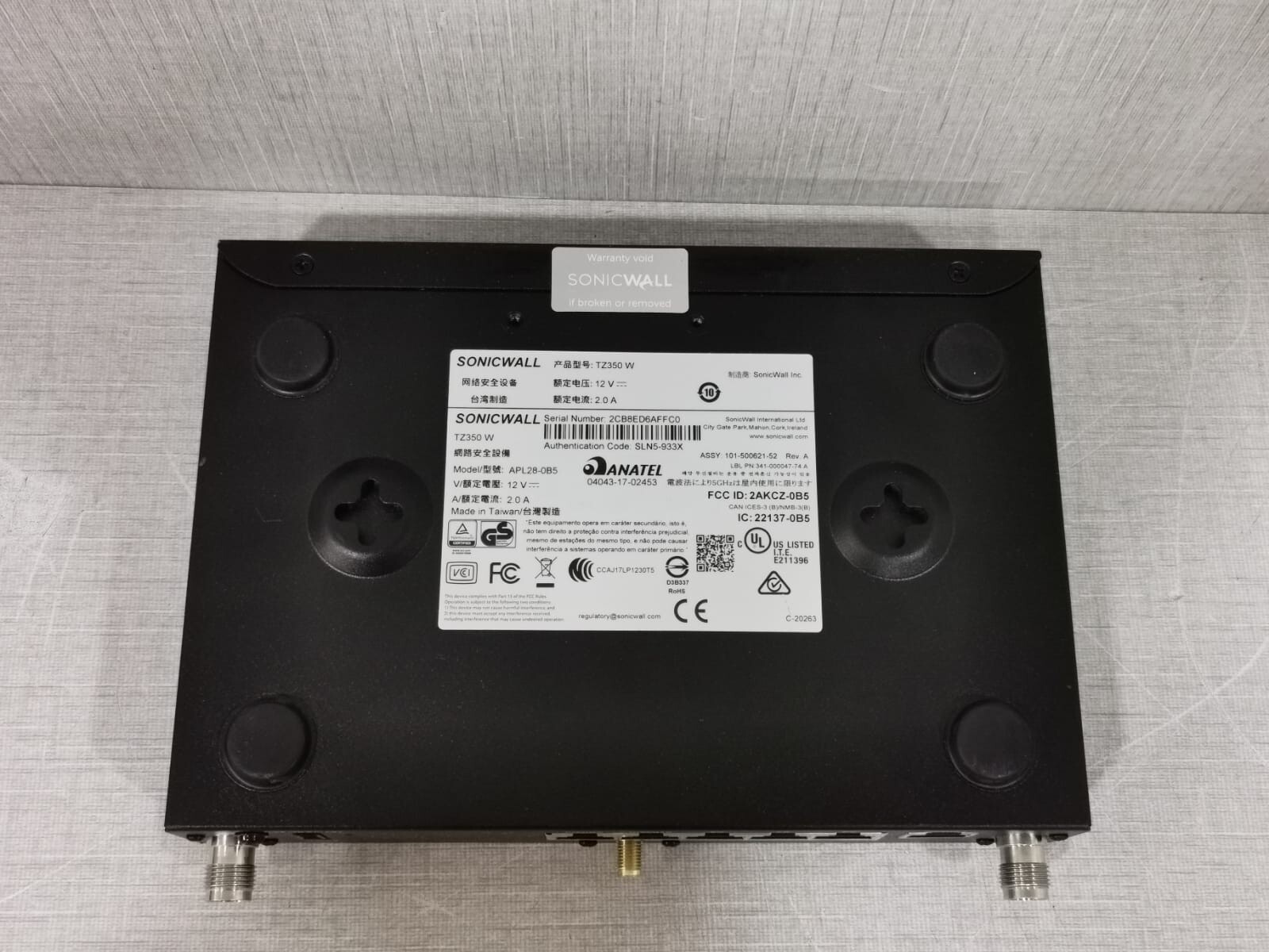 SONICWALL APL28-0B5 SONICWALL TZ350 W - APL28-0B5 NETWORK FIREWALL SECURITY APPLIANCE 4