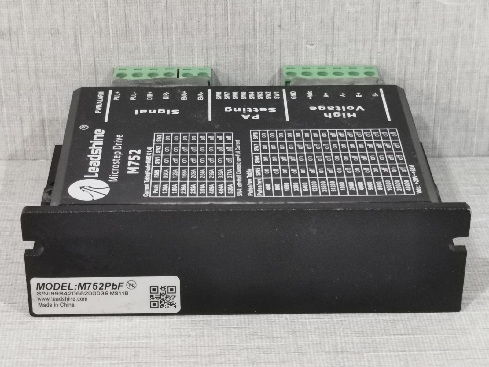 Leadshine M752PBF LEADSHINE M752/M752PBF MICROSTEP DRIVE 4