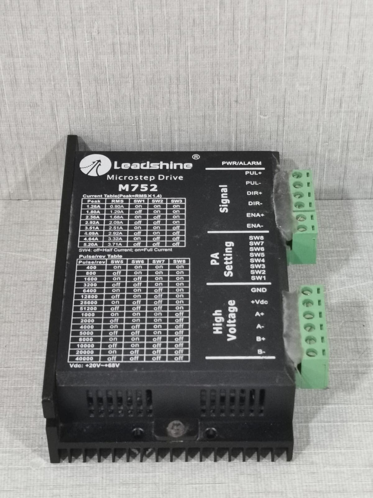 Leadshine M752PBF LEADSHINE M752/M752PBF MICROSTEP DRIVE 7