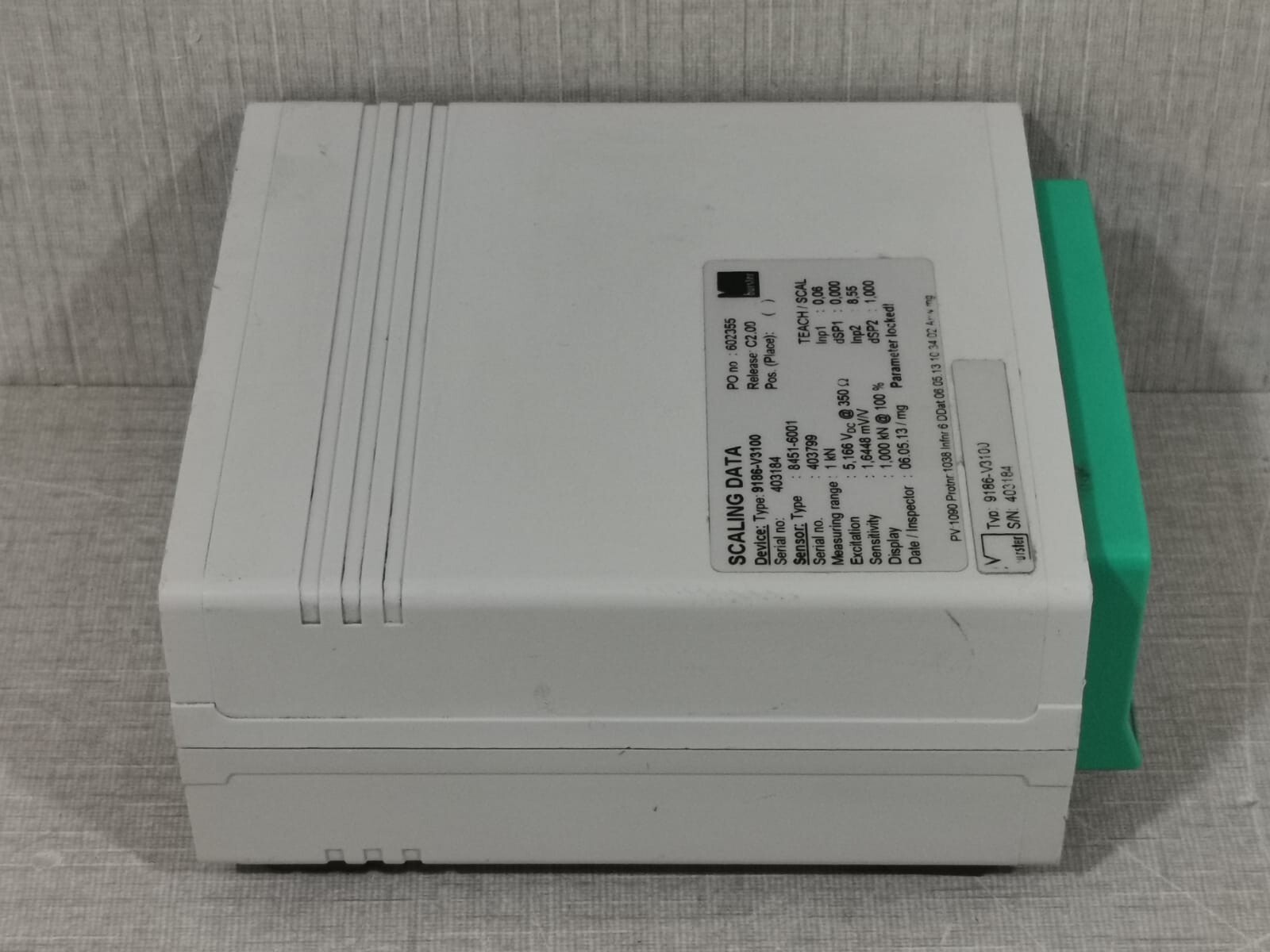 BURSTER 9186-V3100 BURSTER 9186-V3100 DIGILOW DIGITAL INDICATOR FOR STRAIN GAUGE SENSORS 7