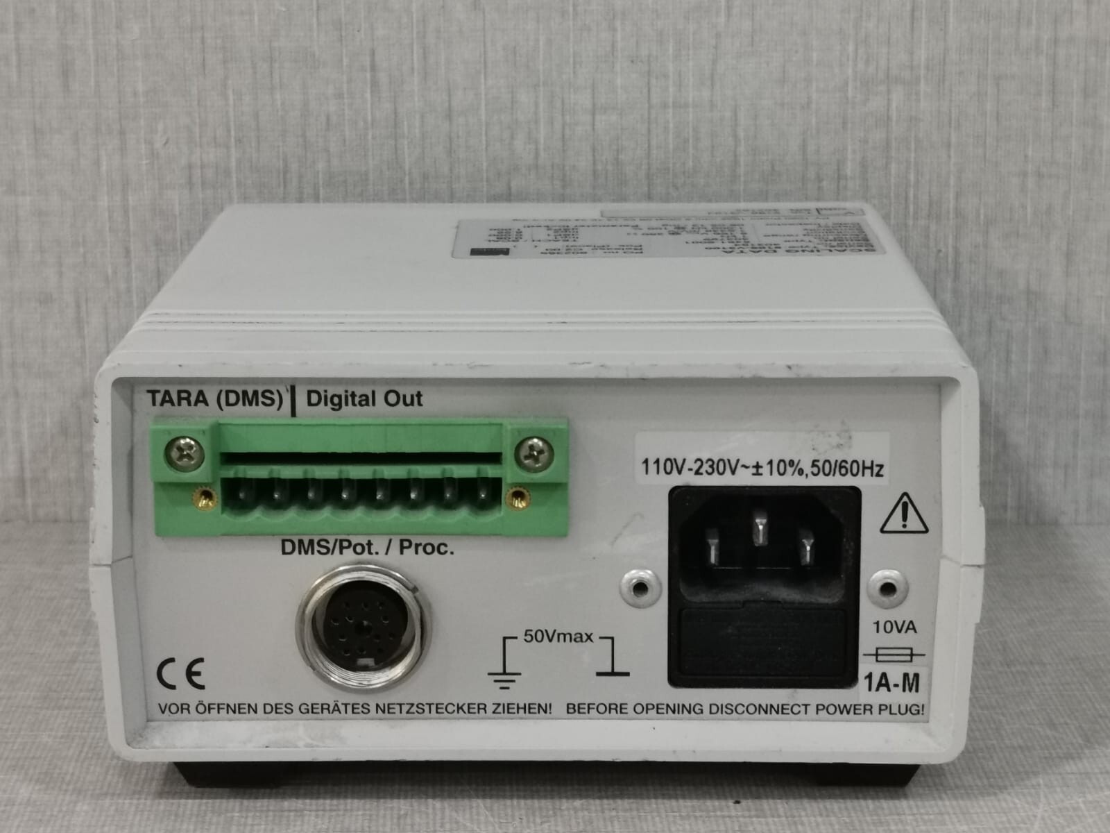 BURSTER 9186-V3100 BURSTER 9186-V3100 DIGILOW DIGITAL INDICATOR FOR STRAIN GAUGE SENSORS 9