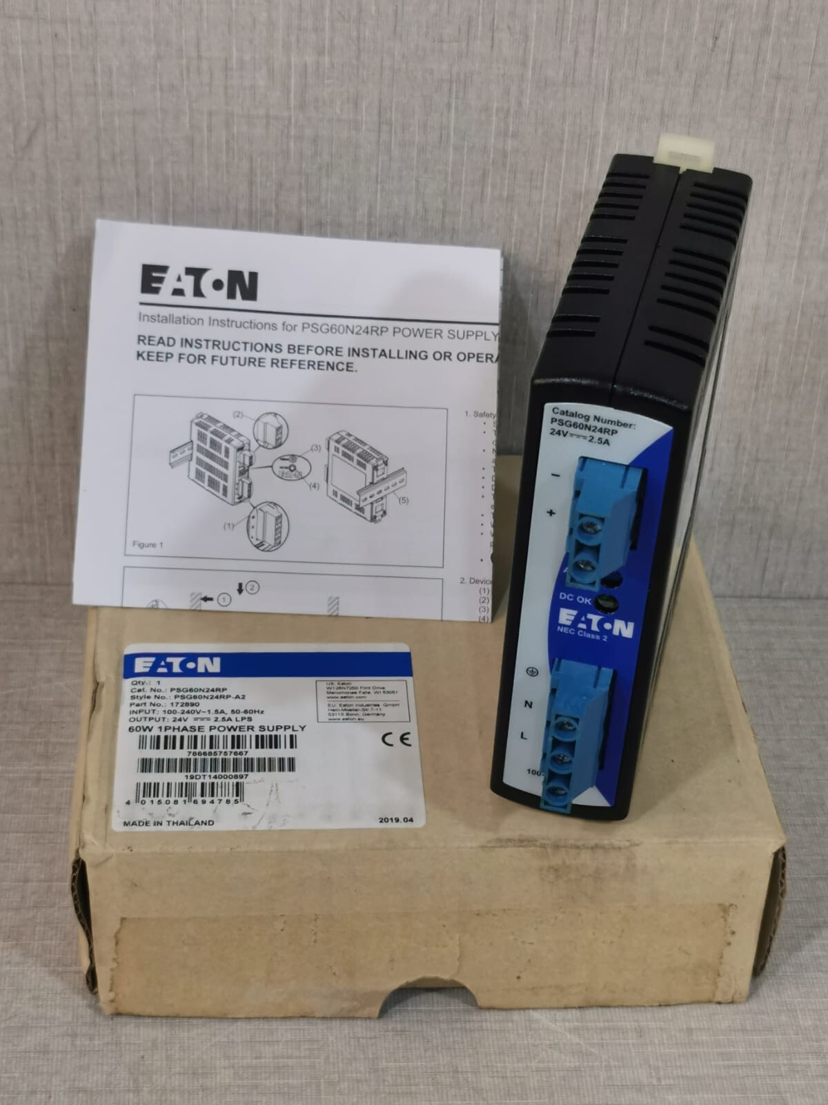 Eaton PSG60N24RP 60W 1Phase Power Supply