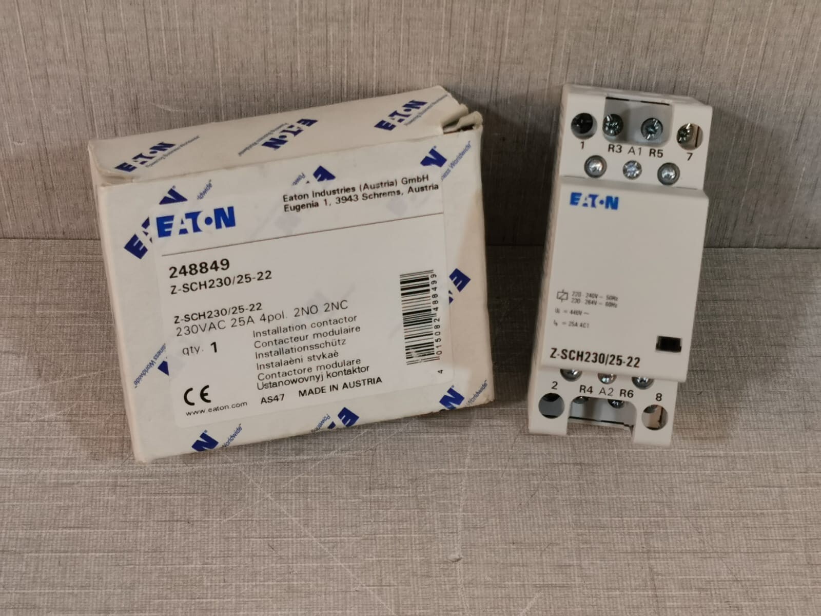 Eaton Z-SCH230/25-22 Installation Contactor