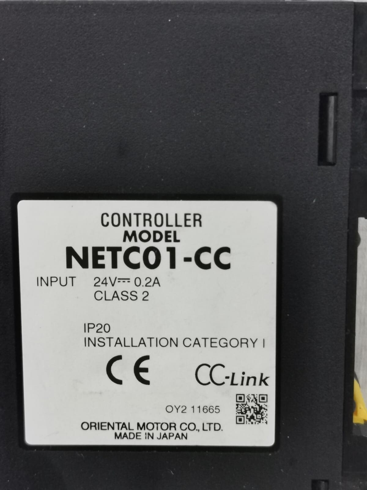 Oriental Motor NETC01-CC ORIENTAL MOTOR NETC01-CC CONTROLLER 3