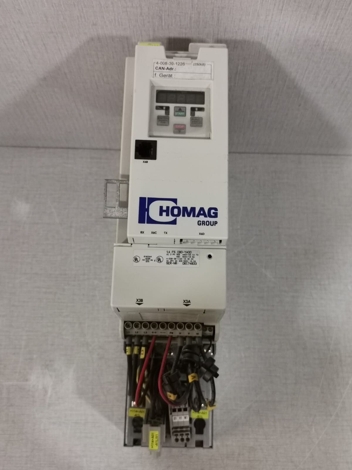 HOMAG F5 14F5CBD-YA00 / KEB 14EST60-A071 INVERTER DRIVE