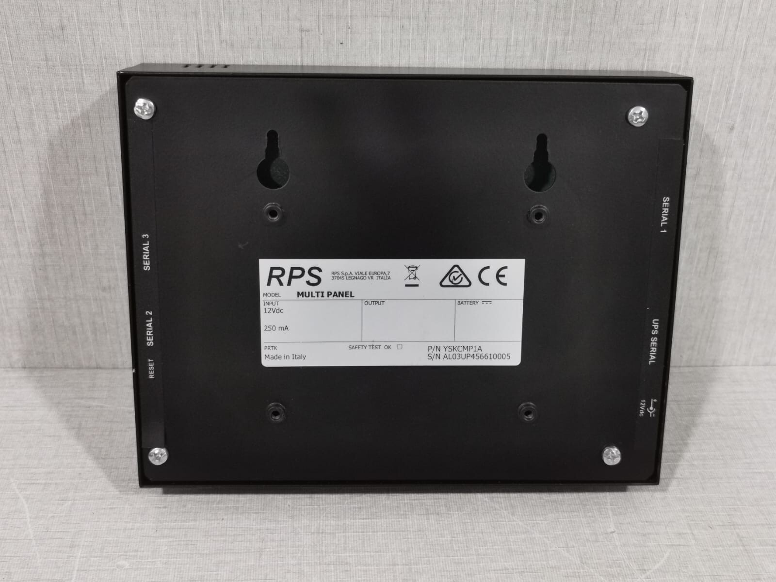 RPS YSKCMP1A RPS MULTI PANEL P/N: YSKCMP1A 12VDC 250mA Remote Display 9