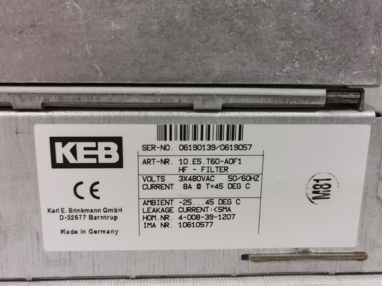 HOMAG 10.F5.MBD-YAOD HOMAG 10.F5.MBD-YAOD INVERTER 5
