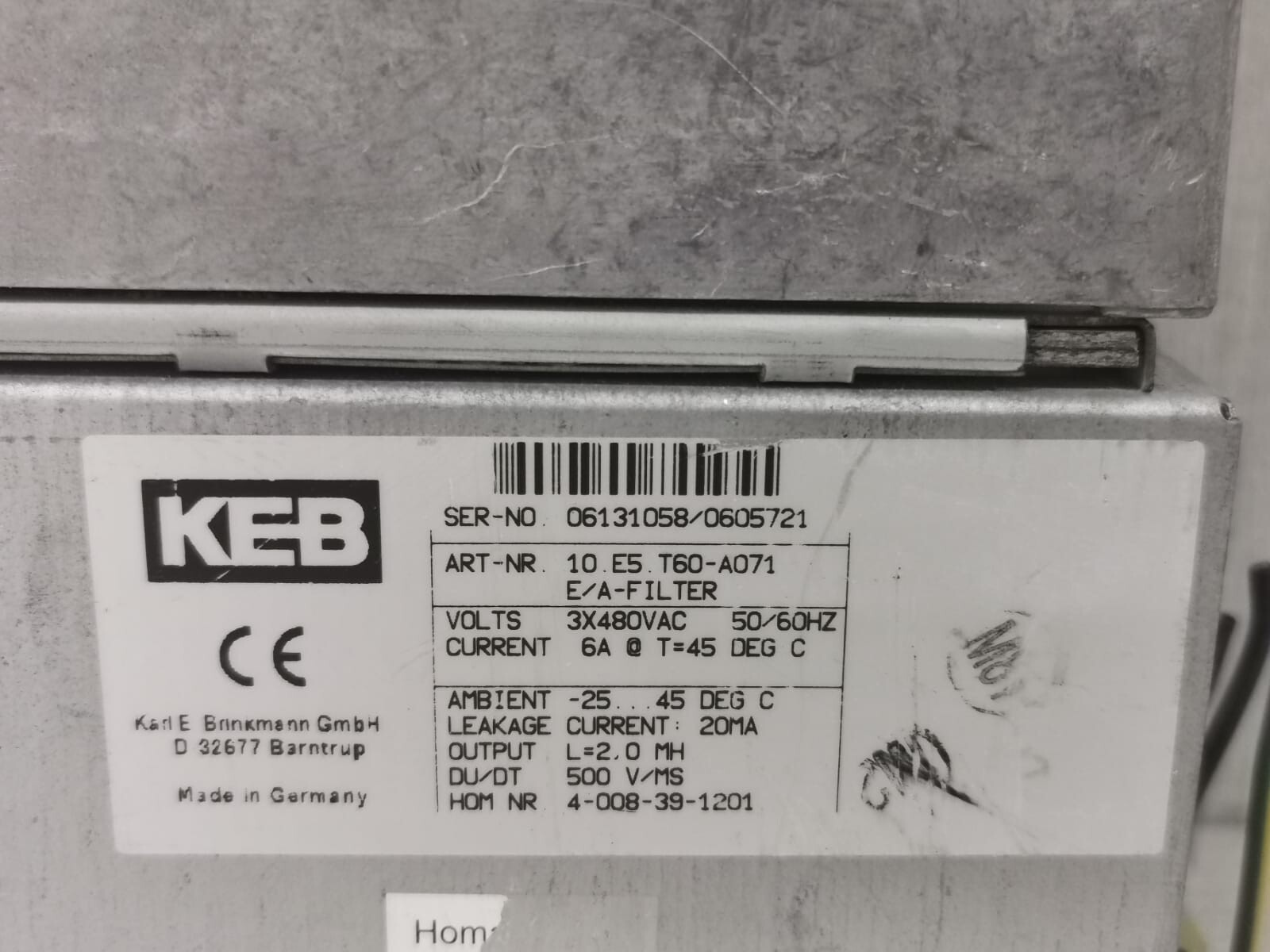HOMAG 10F5CBB-YA00 HOMAG F5 10F5CBB-YA00 V3.00.10 INVERTER 2.2 KW 4