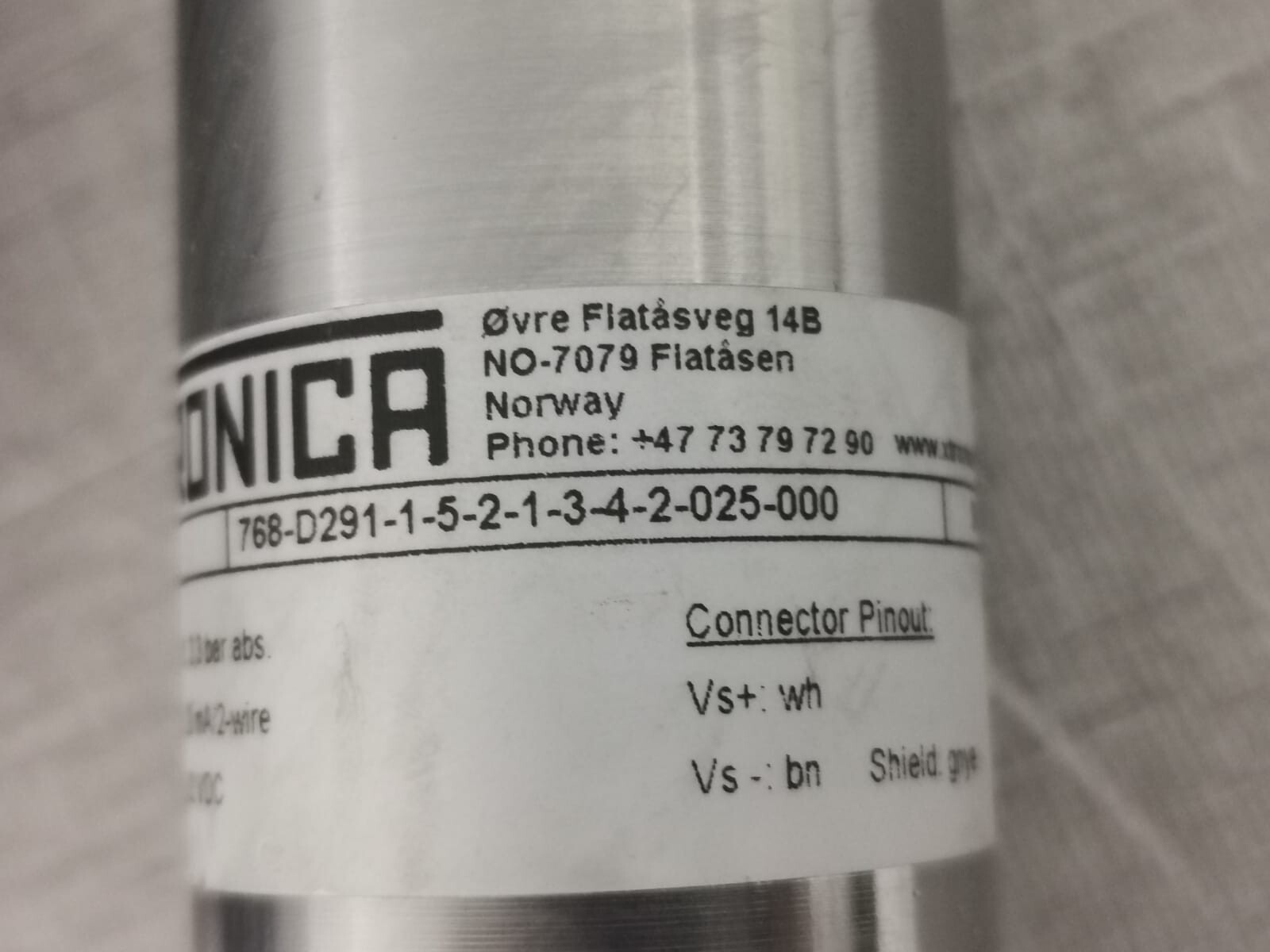 XTRONICA 768-D291-1-5-2-1-3-4-2-025-000 XTRONICA XTL458 -768-D291-1-5-2-1-3-4-2-025-000 PRESSURE TRANSMITTER 4