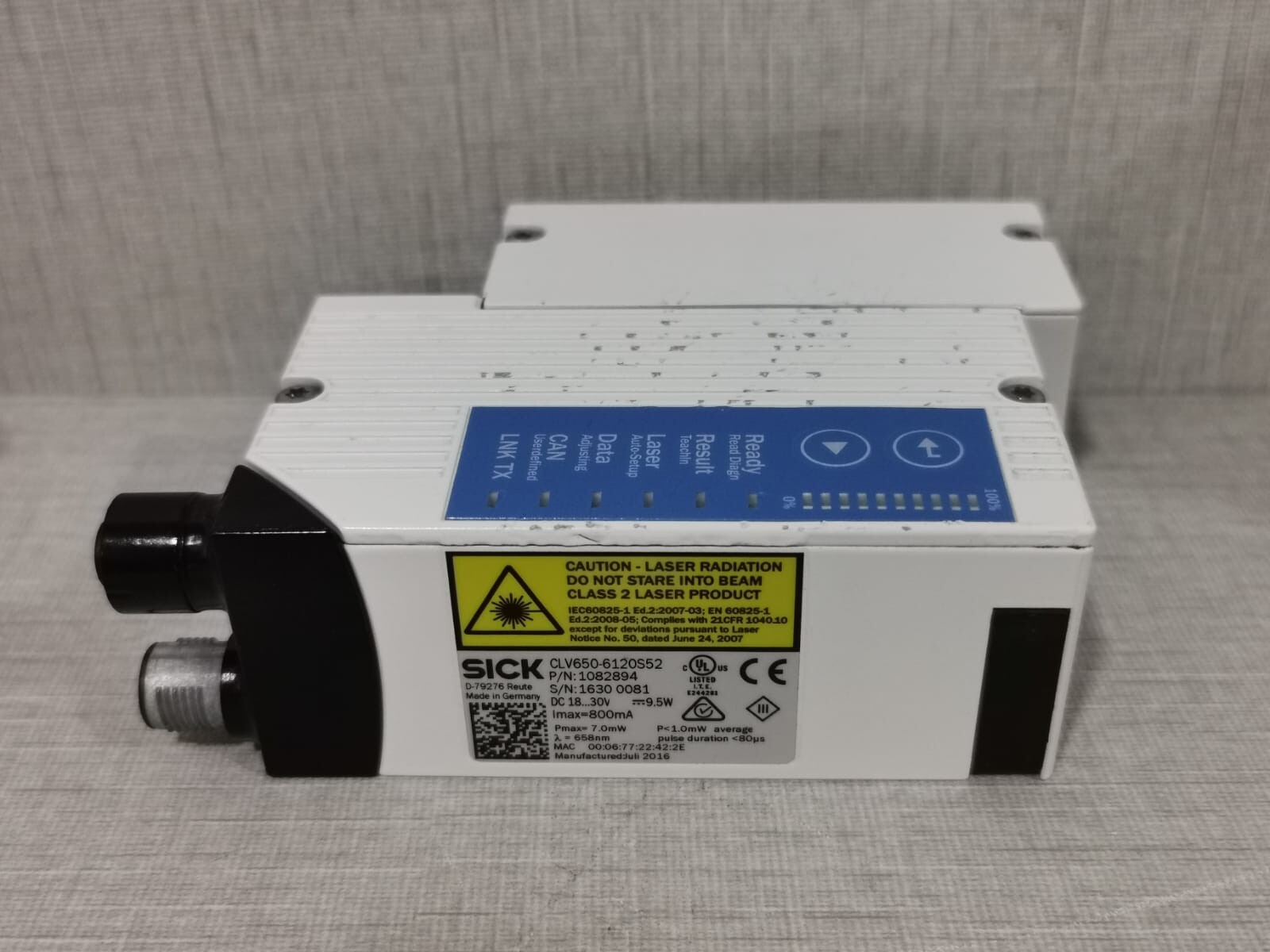 SICK CLV650-6120S52 SICK CLV650-6120S52 1082894 BARCODE SCANNER CONTROLLER 3