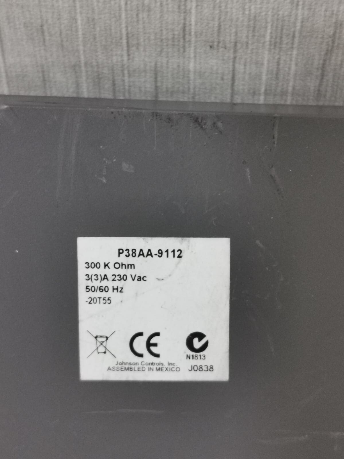 Johnson Controls P215LR JOHNSON CONTROLS P215LR FAN SPEED CONTROL 8