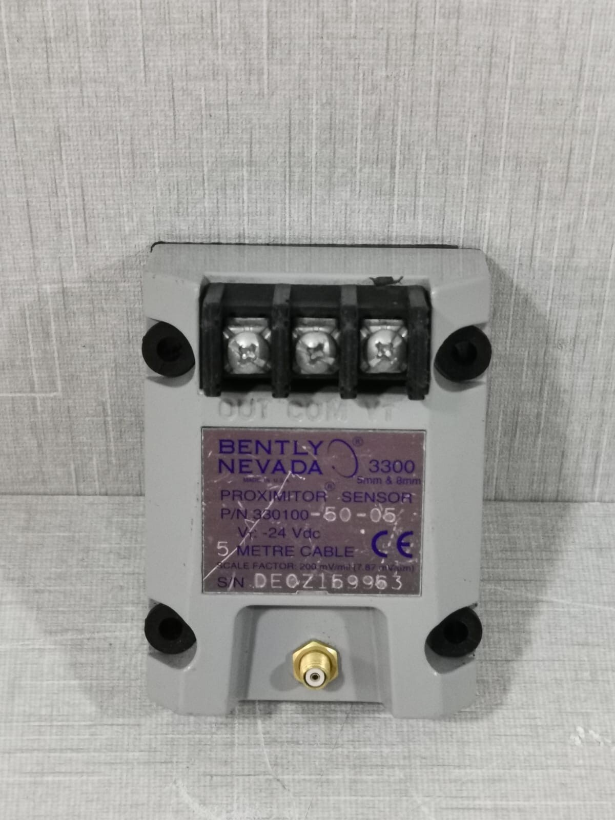Bently Nevada BENTLY-NEVADA-3300 BENTLY NEVADA 3300 / 330100 PROXIMITOR SENSOR 5MM & 8MM 3