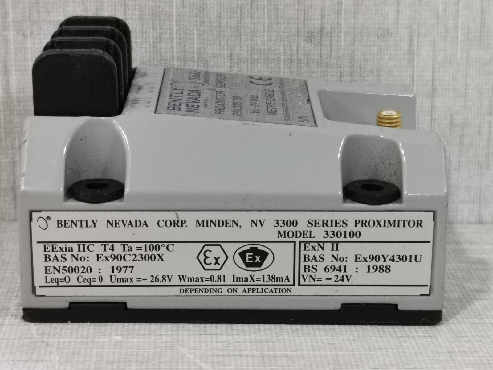 Bently Nevada BENTLY-NEVADA-3300 BENTLY NEVADA 3300 / 330100 PROXIMITOR SENSOR 5MM & 8MM 5
