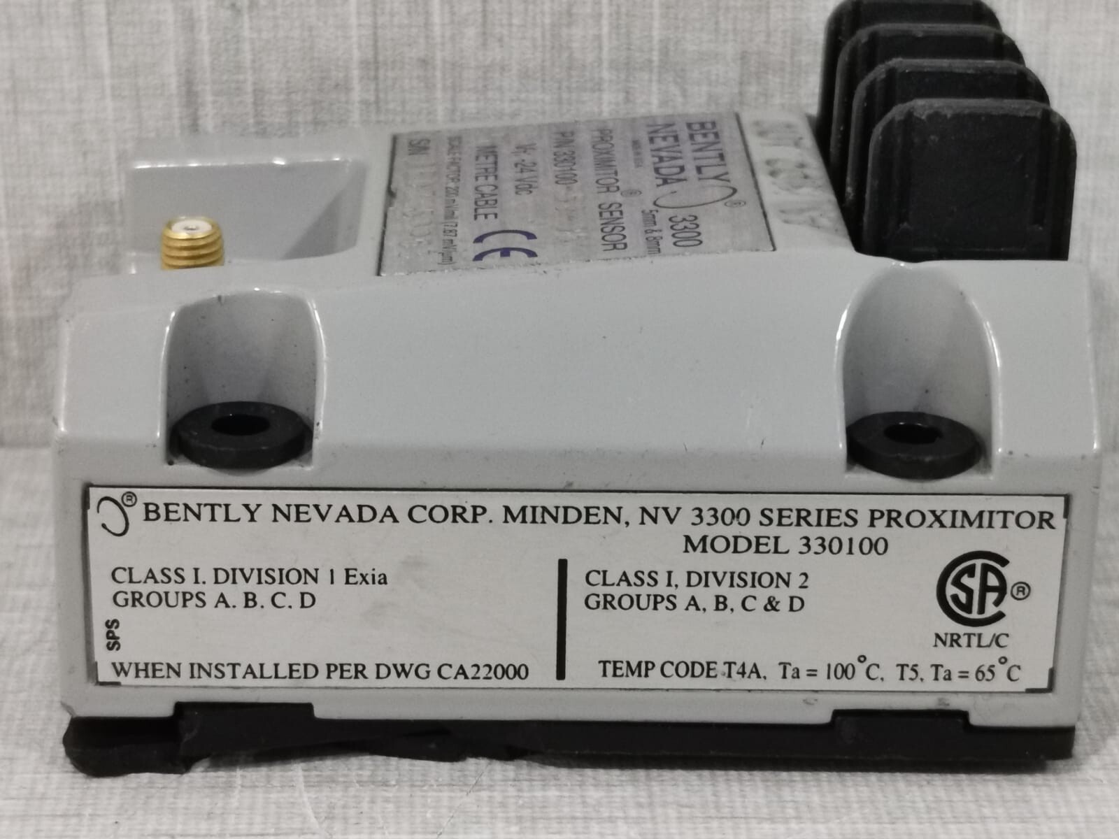 Bently Nevada BENTLY-NEVADA-3300 BENTLY NEVADA 3300 / 330100 PROXIMITOR SENSOR 5MM & 8MM 6