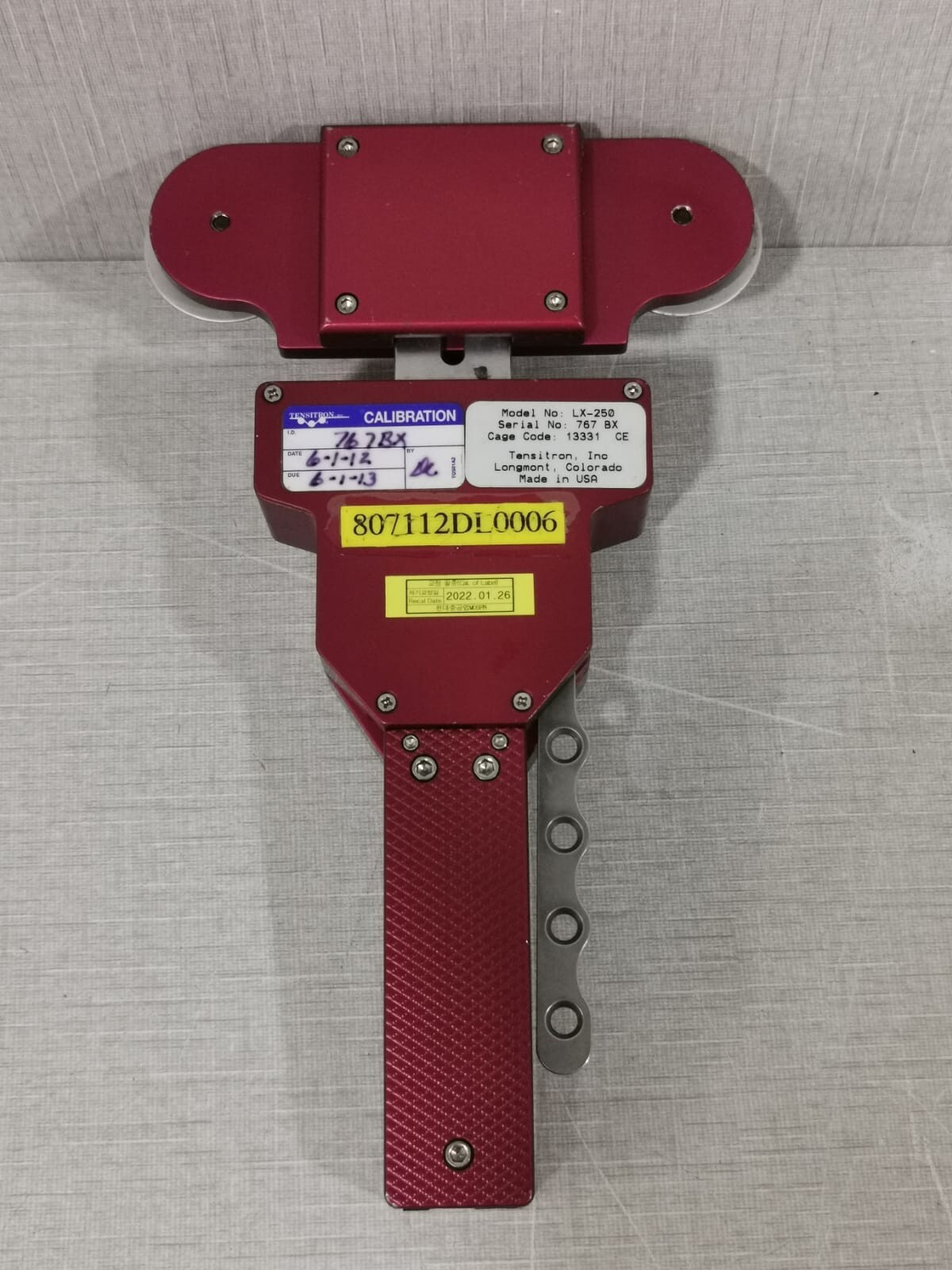 TENSITRON LX-250 TENSITRON LX-250 DIGITAL TENSION METER 9