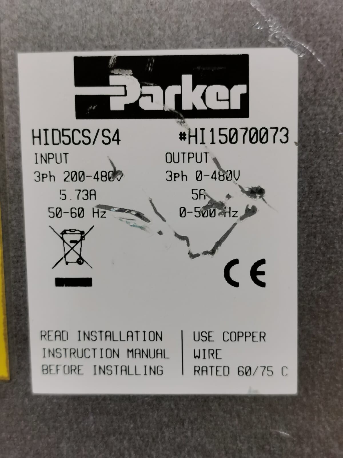 Parker HID5CS/S4 Parker HID5CS/S4 Hi Drive 2