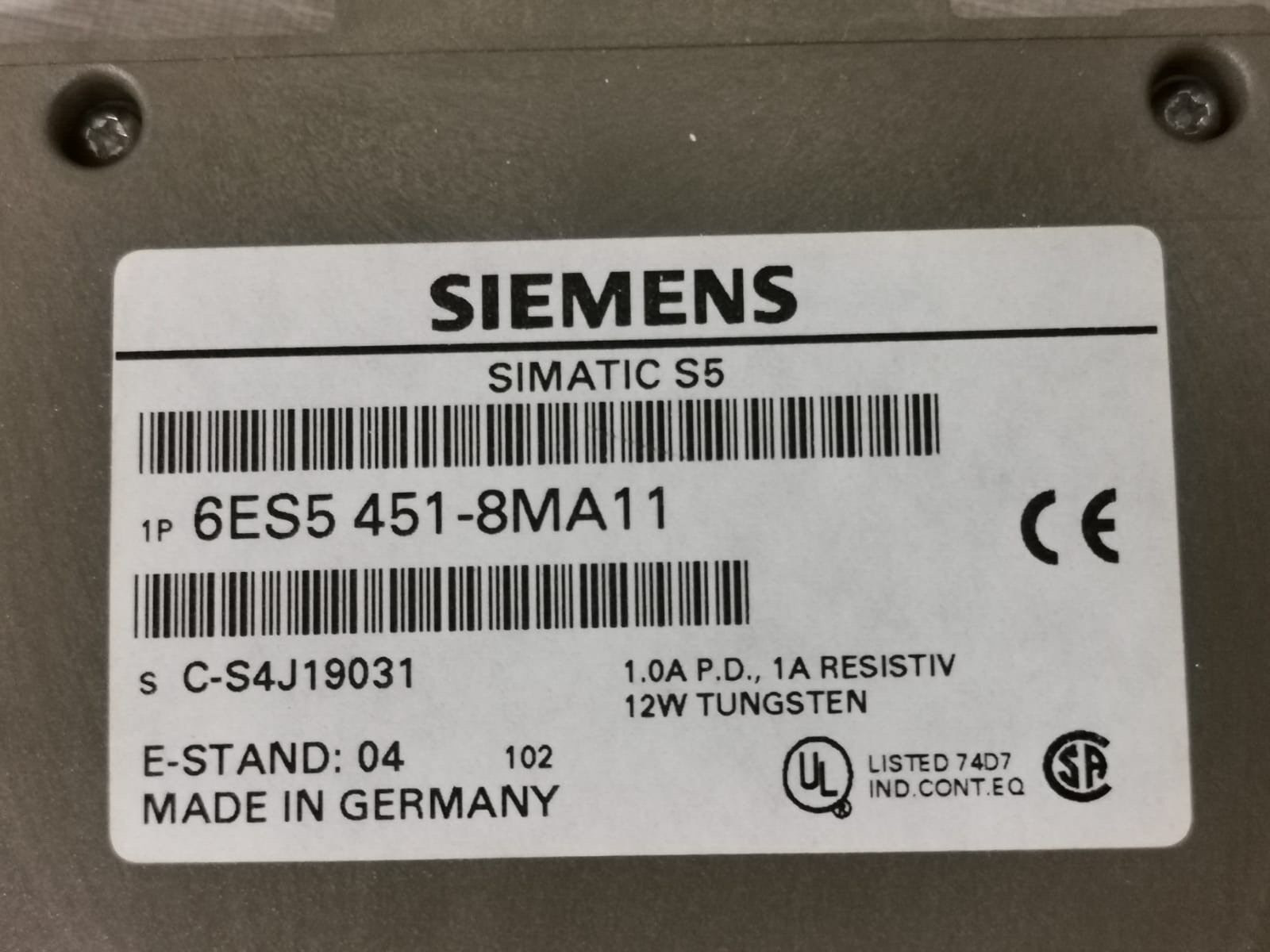 Siemens 451-8MA11 SIEMENS SIMATIC S5 6ES5 451-8MA11 DIGITAL OUTPUT MODULE 7
