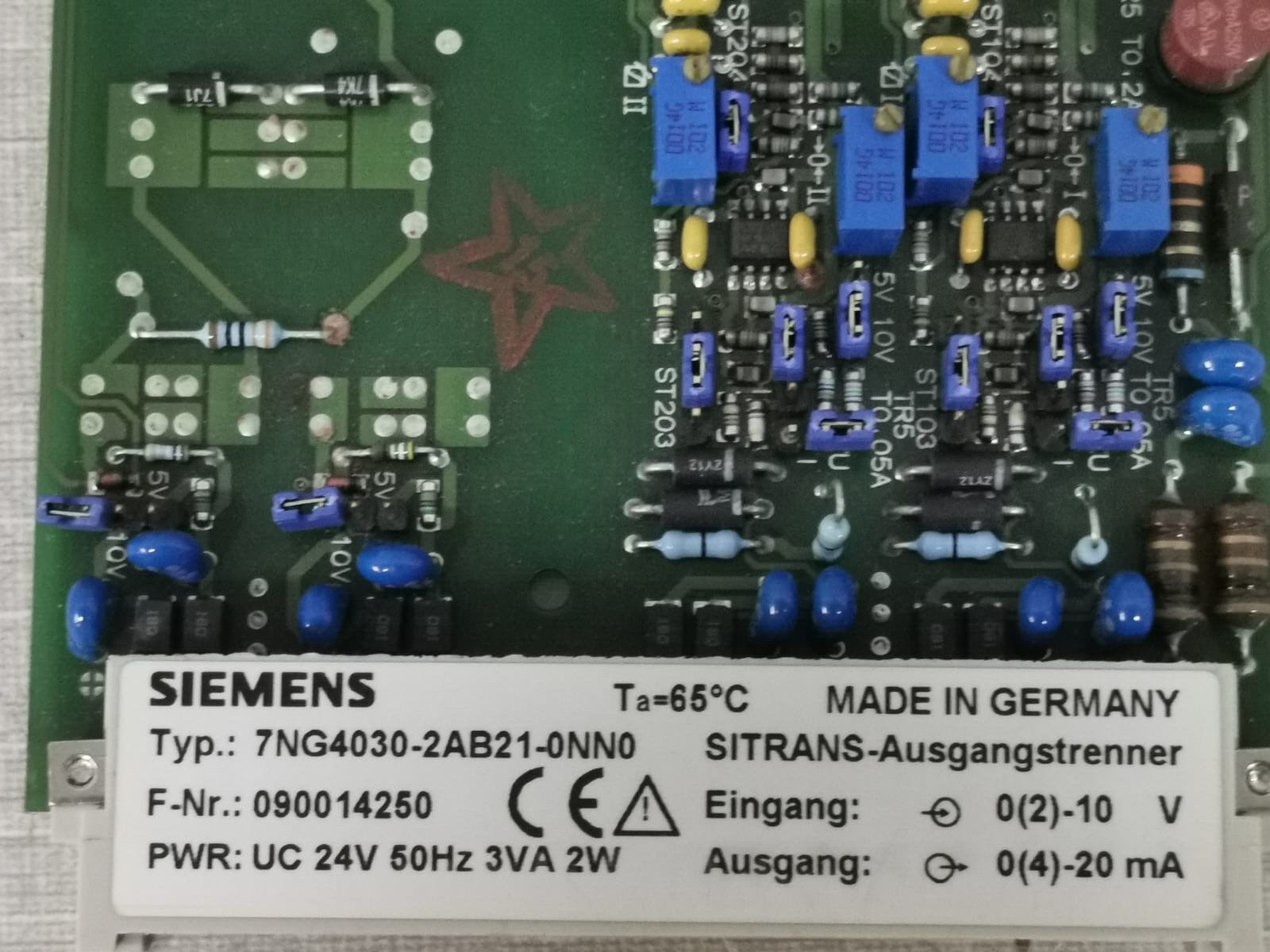 Siemens 7NG4030-2AB21-0NN0 SIEMENS 7NG4030 ~7NG4030-2AB21-0NN0 PCB CARD MODULE 4