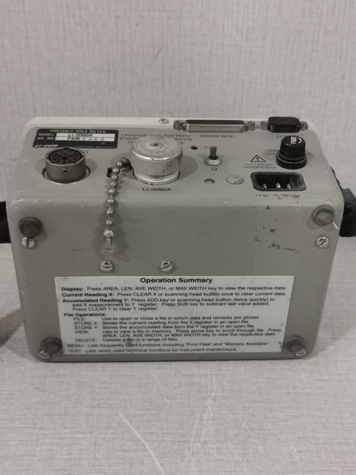 LI-COR LI-3000A LI-COR LI-3000A Portable Area Meter 8