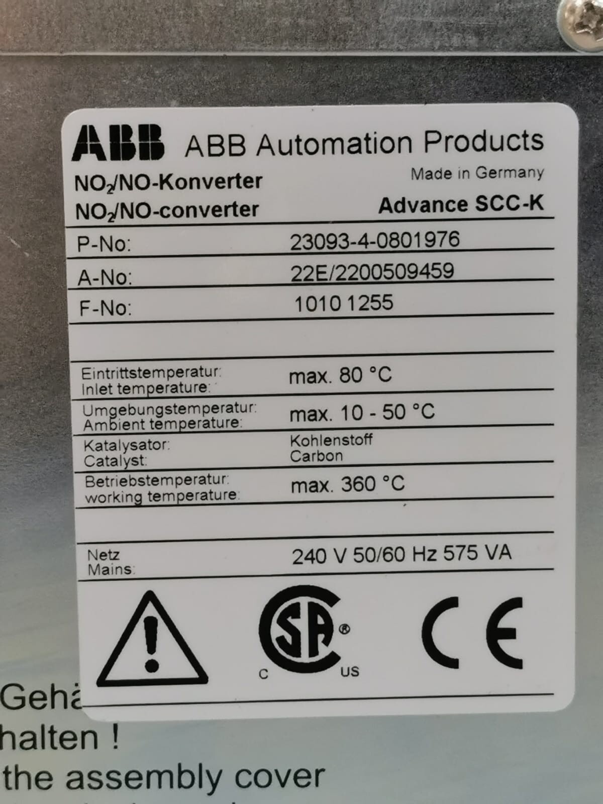 ABB 23093-4-0801976 ABB Advance SCC-K 23093-4-0801976 Converter 2