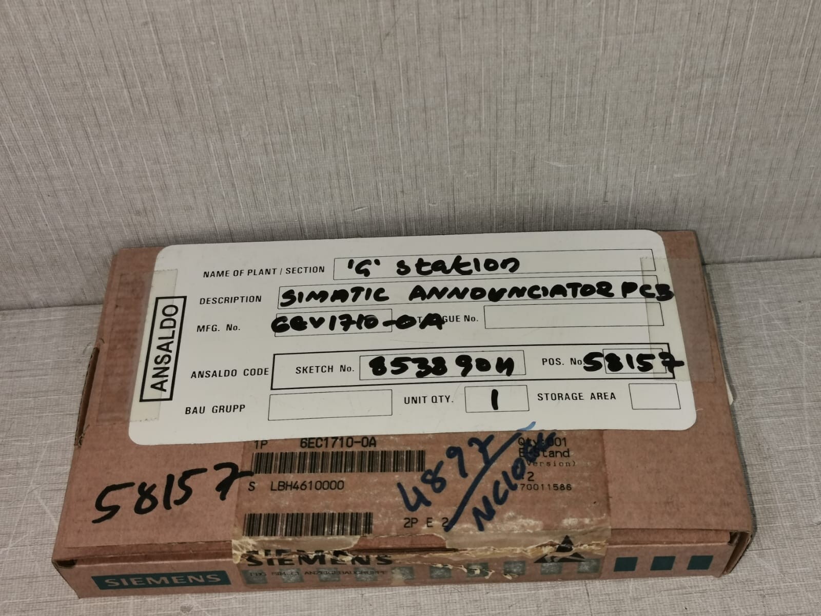 Siemens 6EC1710-0A SIEMENS SIMATIC 6EC1710-0A MODULE 10