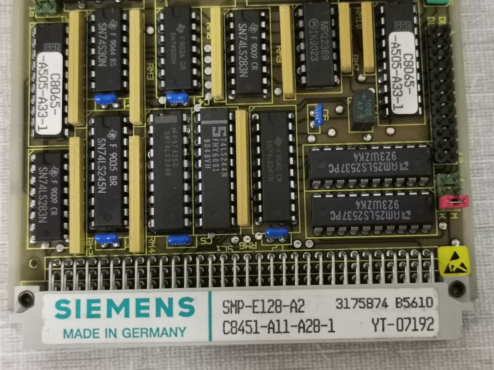 Siemens SMP-E128-A2 SIEMENS C8451-A11-A28 SICOMP SMP-E128-A2 PLC MODULE 5