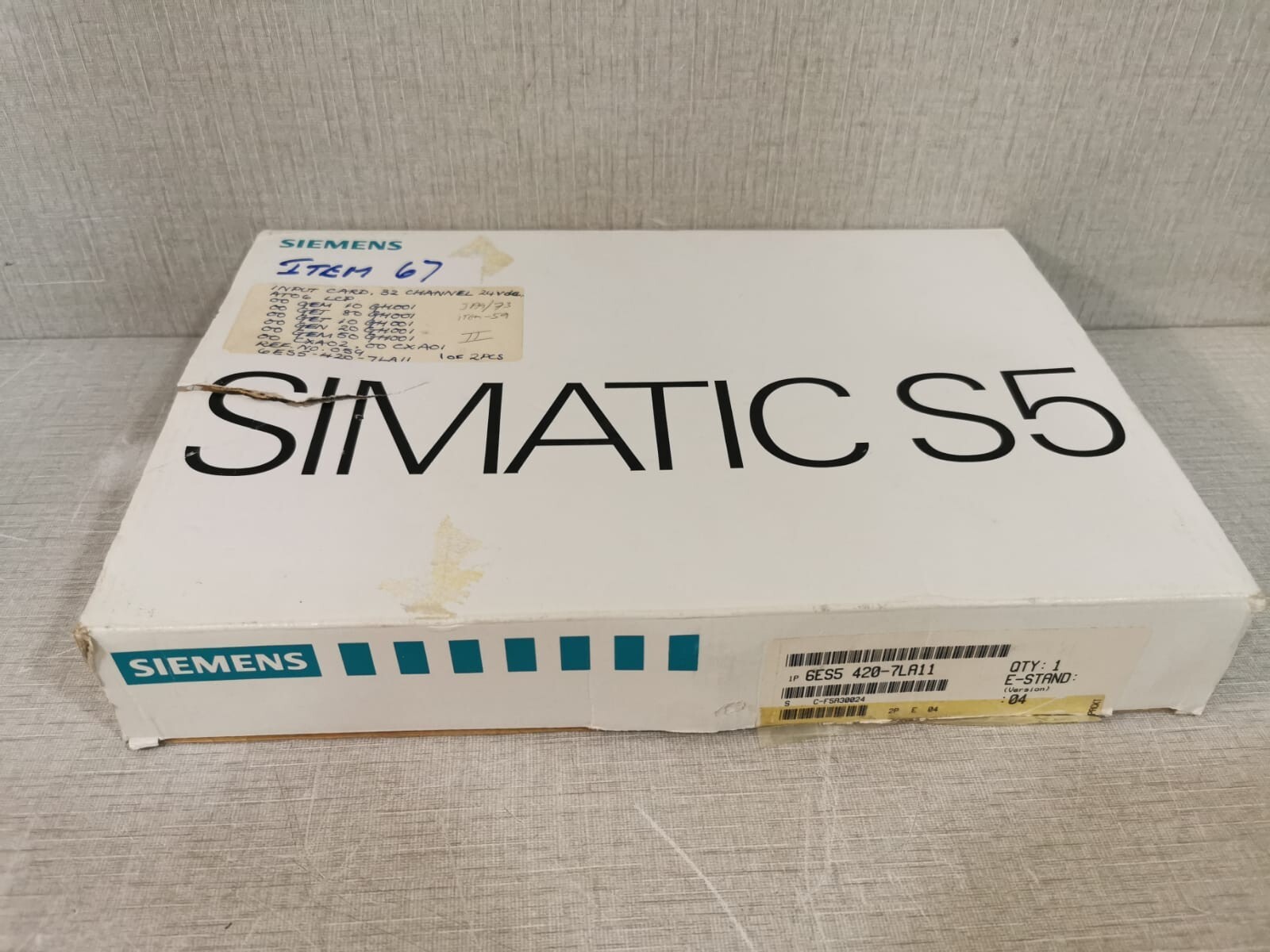 Siemens 6ES5-420-7LA11 Siemens Simatic S5 6ES5-420-7LA11 Simatic S5 Digital Input Module 32xDC 24V 2