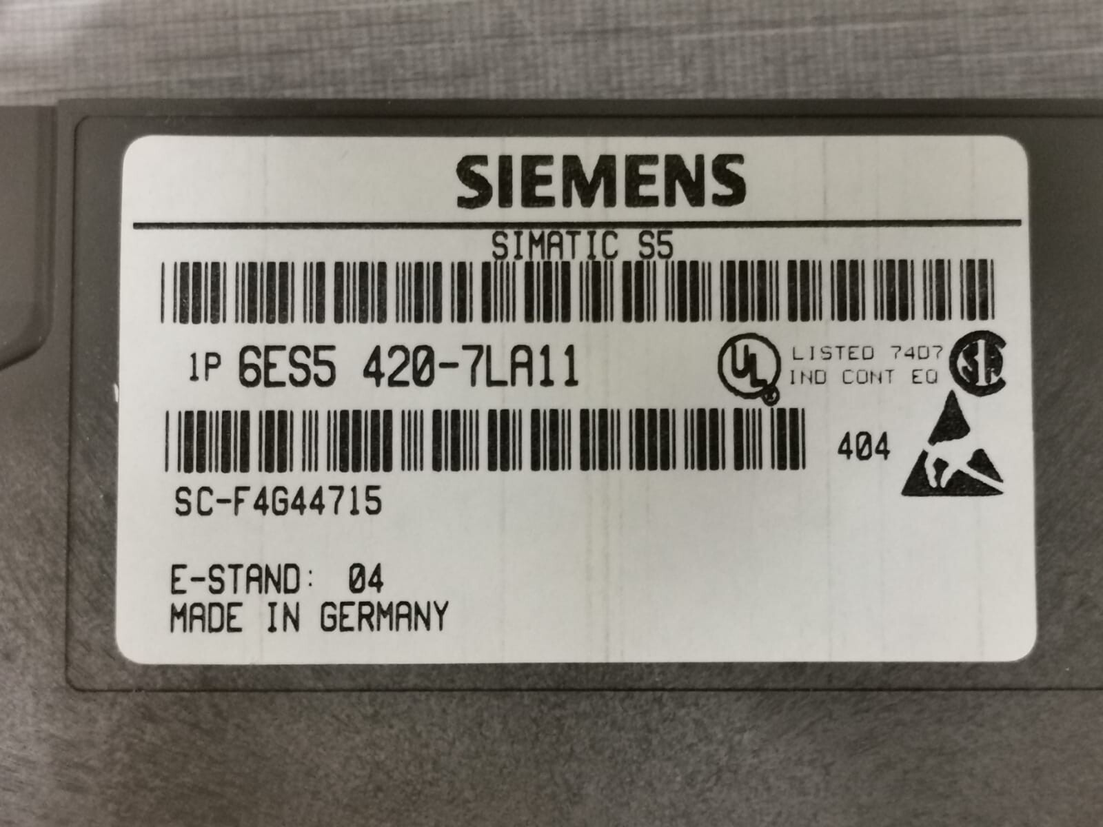 Siemens 6ES5-420-7LA11 Siemens Simatic S5 6ES5-420-7LA11 Simatic S5 Digital Input Module 32xDC 24V 3