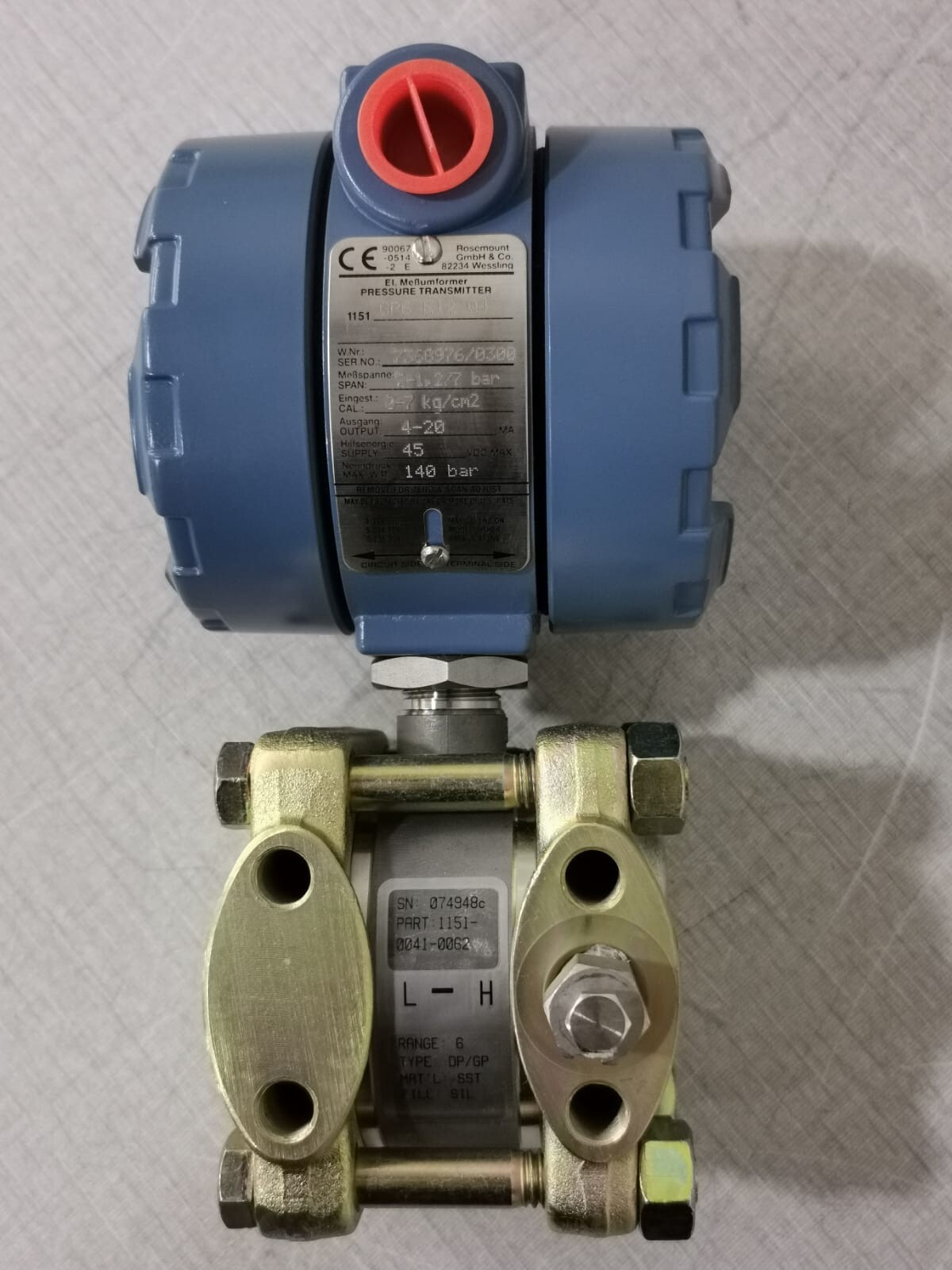 Rosemount 1151-GP6E12Q4 ROSEMOUNT 1151-GP6E12Q4 Pressure Transmitter 3