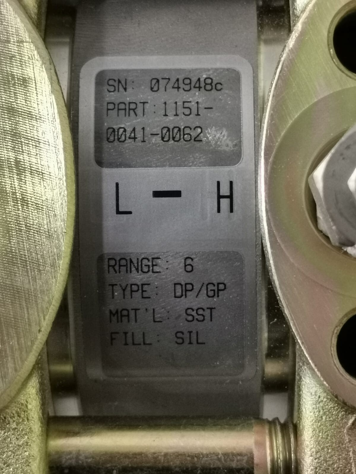 Rosemount 1151-GP6E12Q4 ROSEMOUNT 1151-GP6E12Q4 Pressure Transmitter 4
