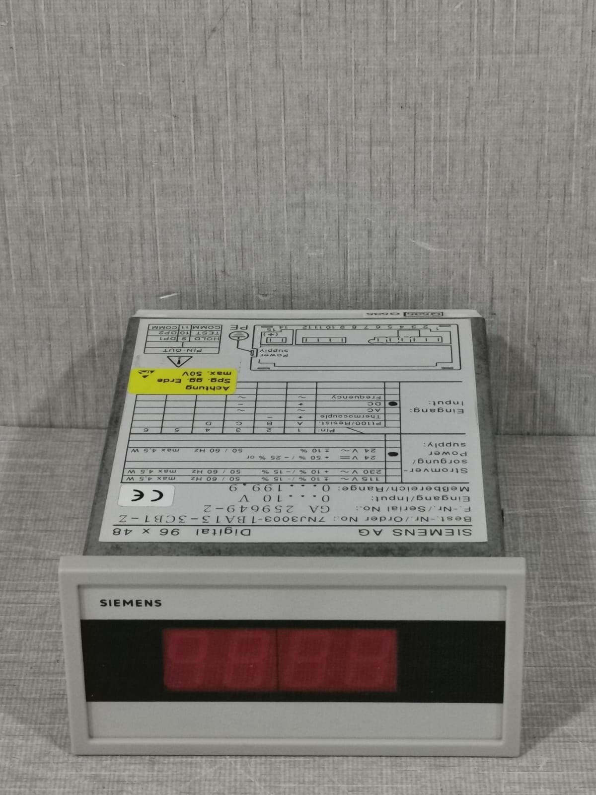 Siemens 7NJ3003-1BA13-3CB1-Z SIEMENS AG 7NJ3003-1BA13-3CB1-Z DIGITAL DISPLAY 2