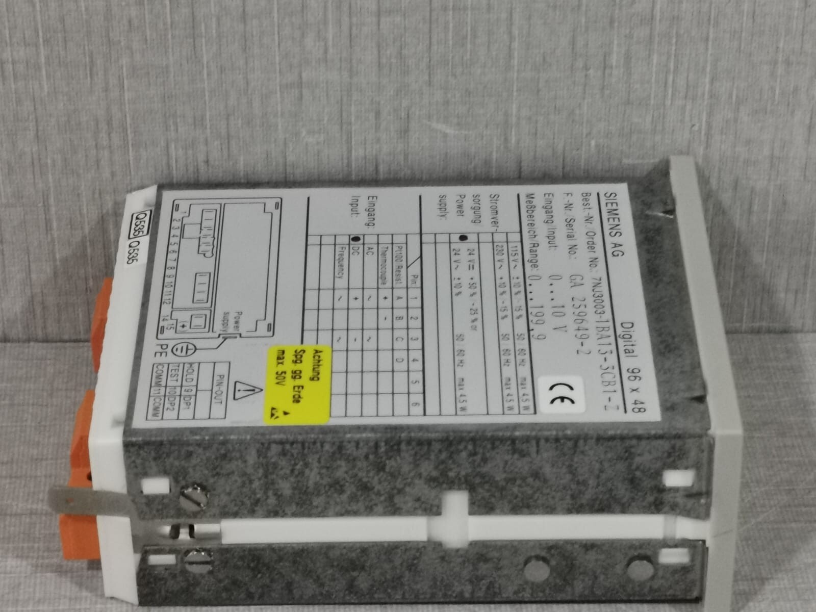 Siemens 7NJ3003-1BA13-3CB1-Z SIEMENS AG 7NJ3003-1BA13-3CB1-Z DIGITAL DISPLAY 6