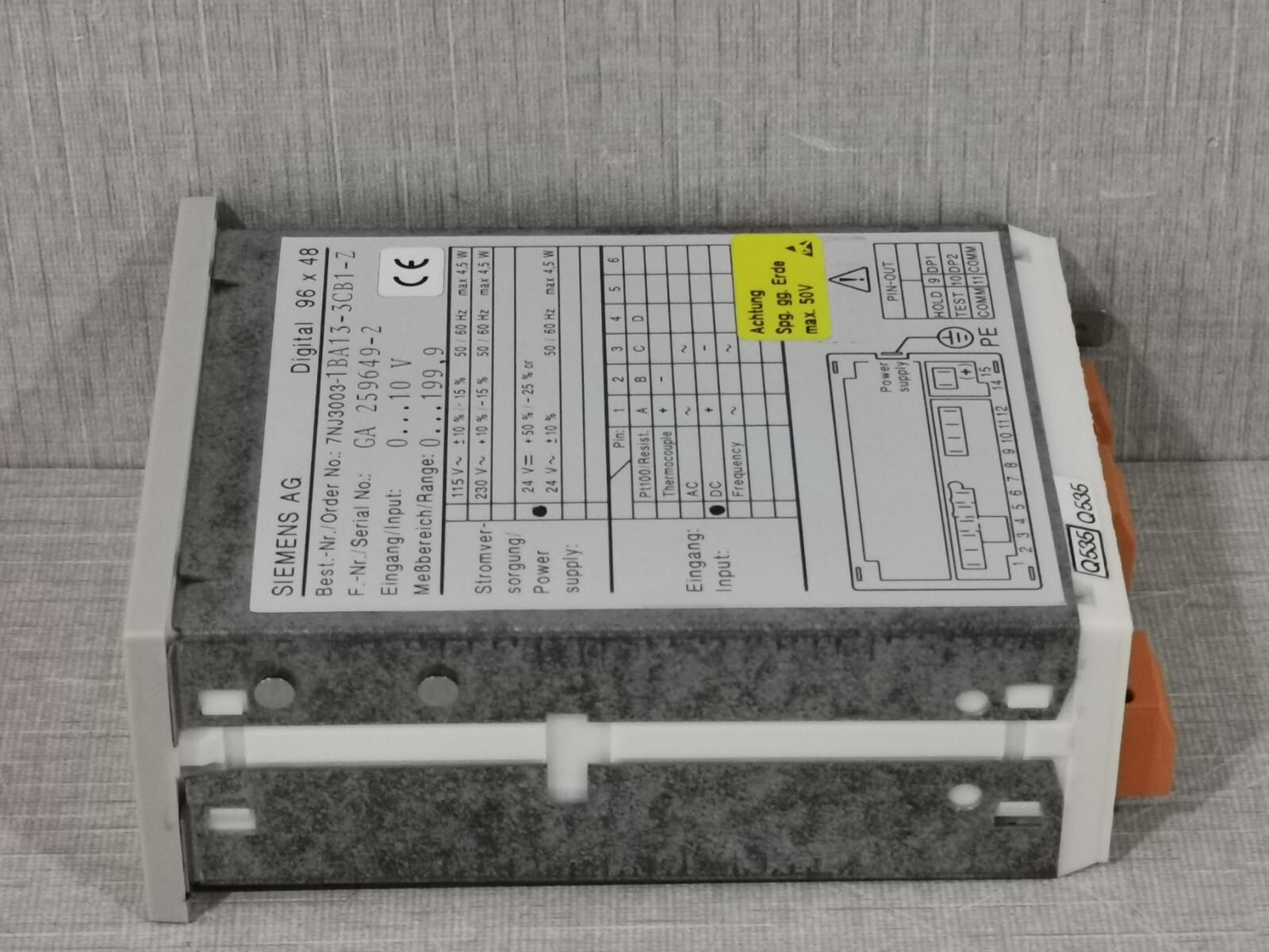 Siemens 7NJ3003-1BA13-3CB1-Z SIEMENS AG 7NJ3003-1BA13-3CB1-Z DIGITAL DISPLAY 7